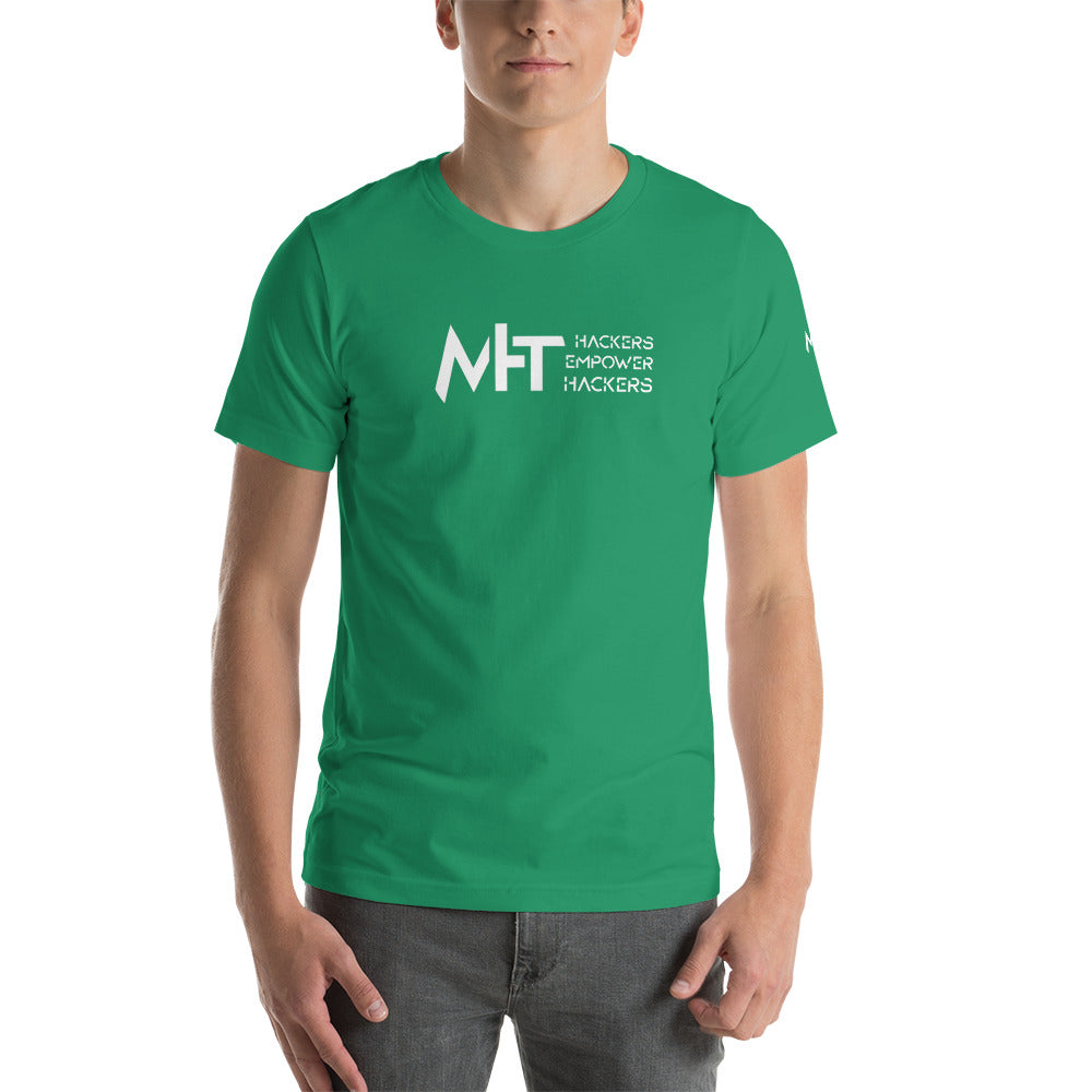 MHT - hackers empower hackers - Short-sleeve unisex t-shirt by DarkByteGear