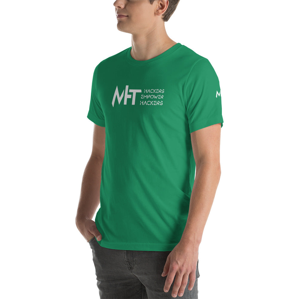 MHT - hackers empower hackers - Short-sleeve unisex t-shirt by DarkByteGear