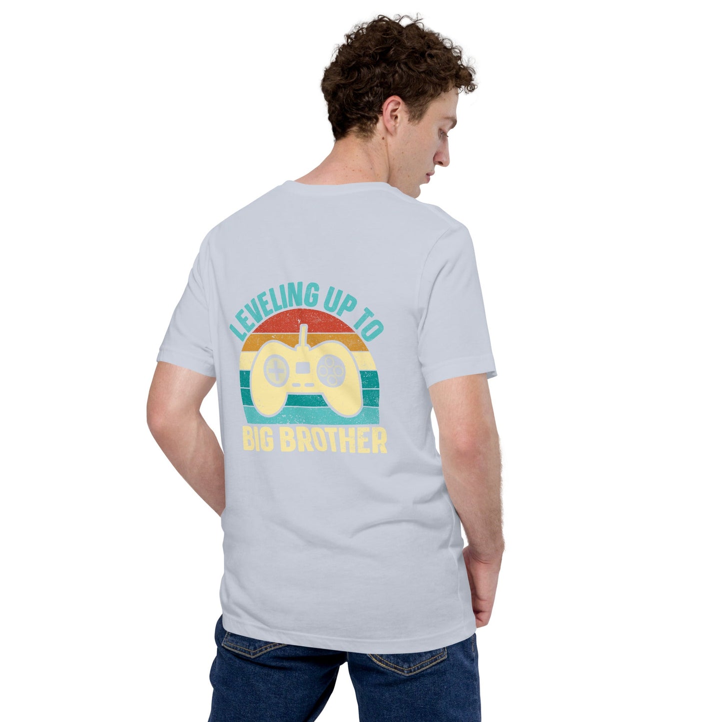 Levelling up to Big Brother V2 in Darker Shade - Unisex t-shirt ( Back Print ) by DarkByteGear