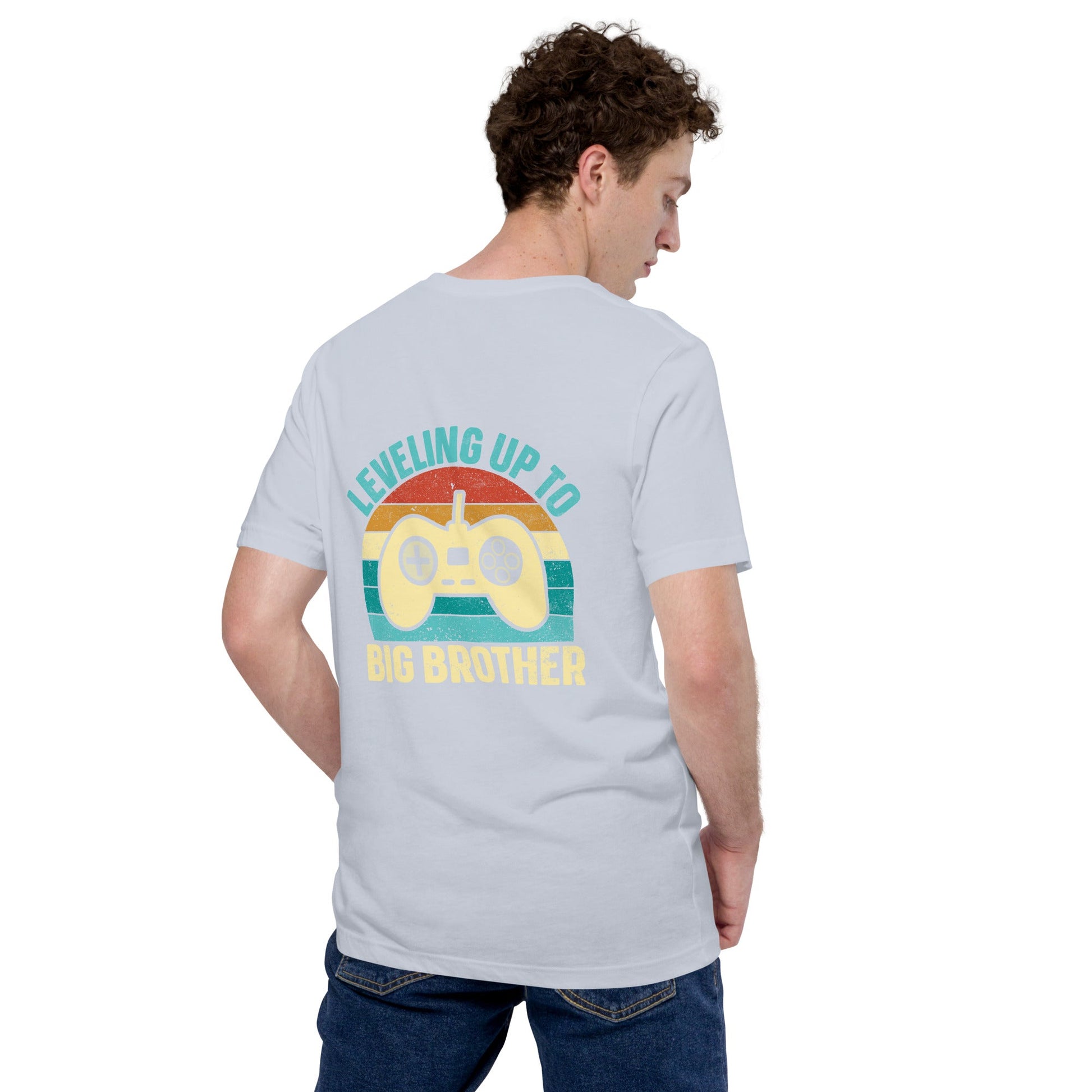 Levelling up to Big Brother V2 in Darker Shade - Unisex t-shirt ( Back Print ) by DarkByteGear