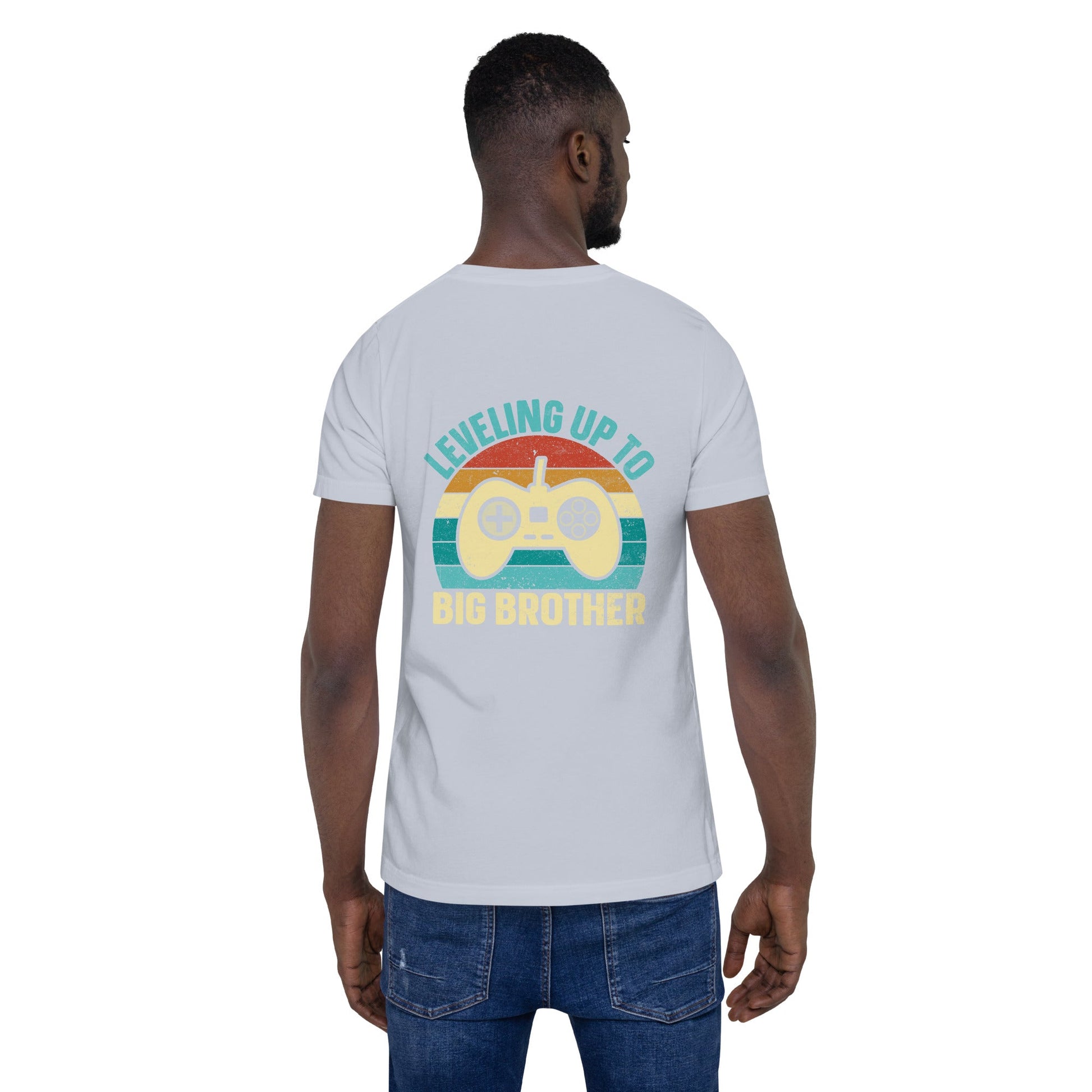 Levelling up to Big Brother V2 in Darker Shade - Unisex t-shirt ( Back Print ) by DarkByteGear
