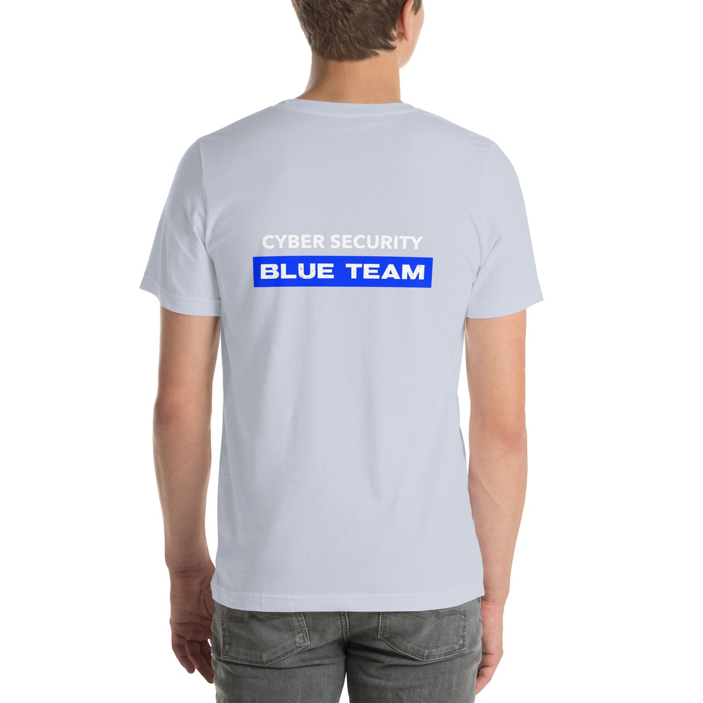 Cyber Security Blue Team V9 - Unisex t-shirt ( Back Print ) by DarkByteGear