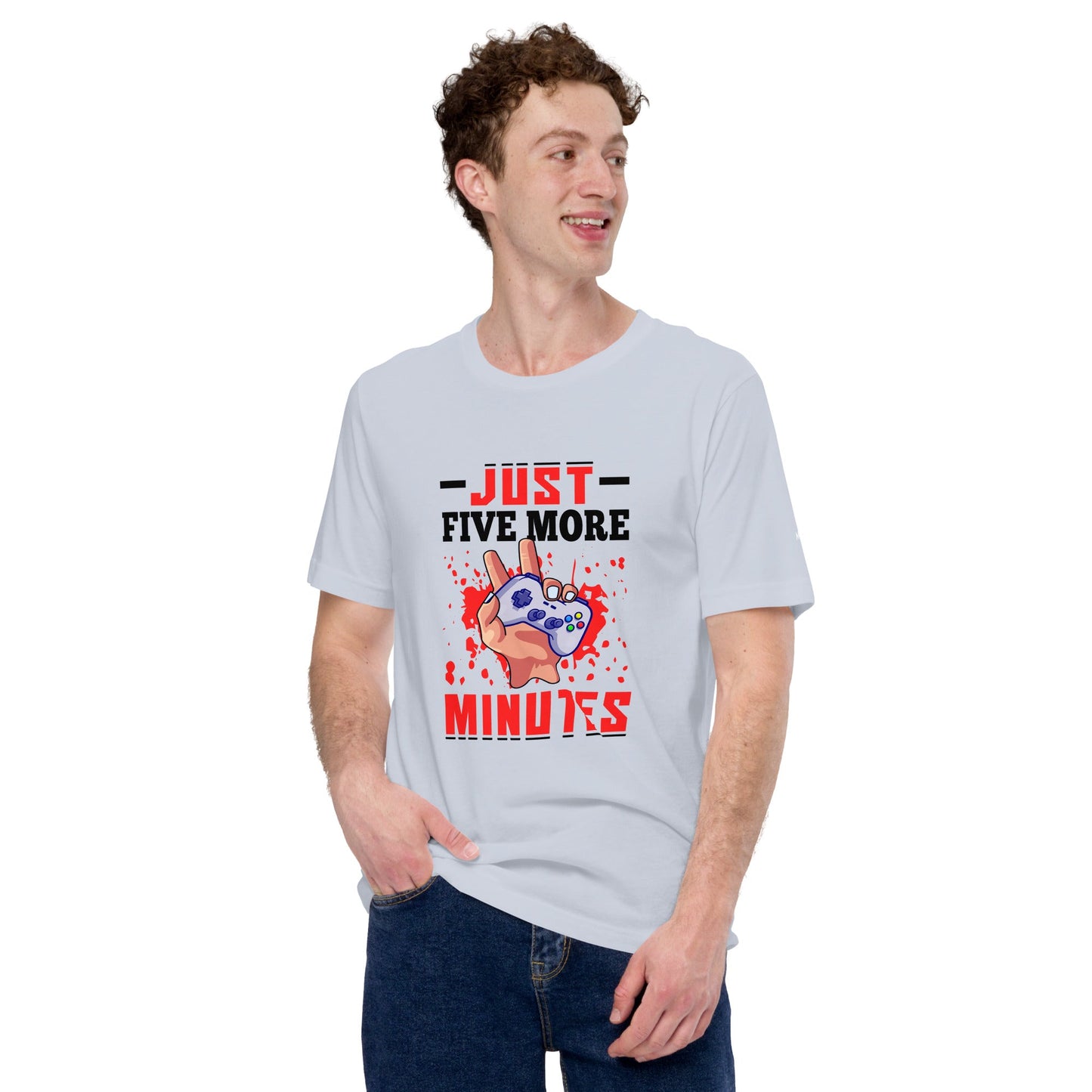 Just 5 more Minutes Rima in Dark Text - Unisex t-shirt by DarkByteGear