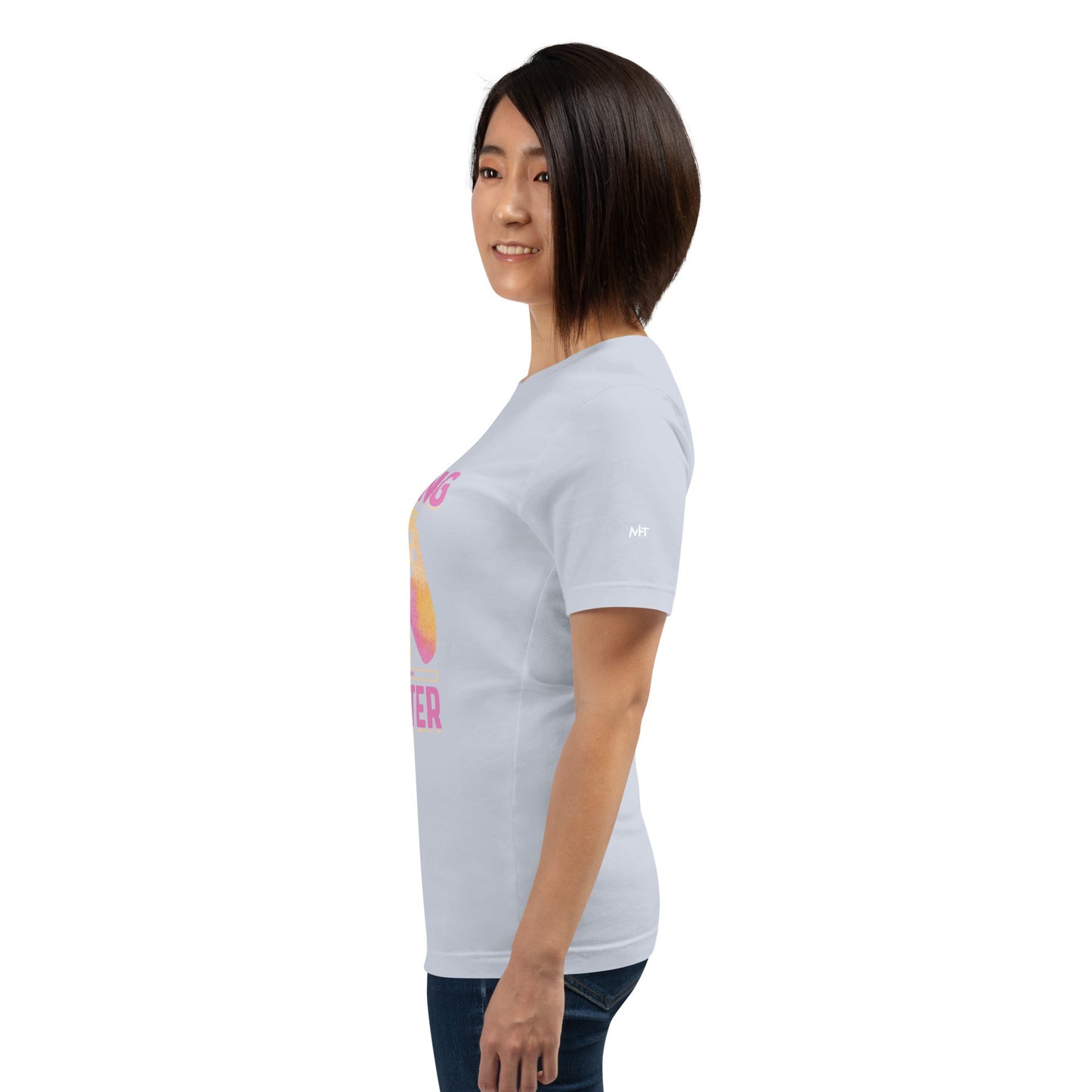 Levelling up to Big Sister for light color - Unisex t-shirt by DarkByteGear