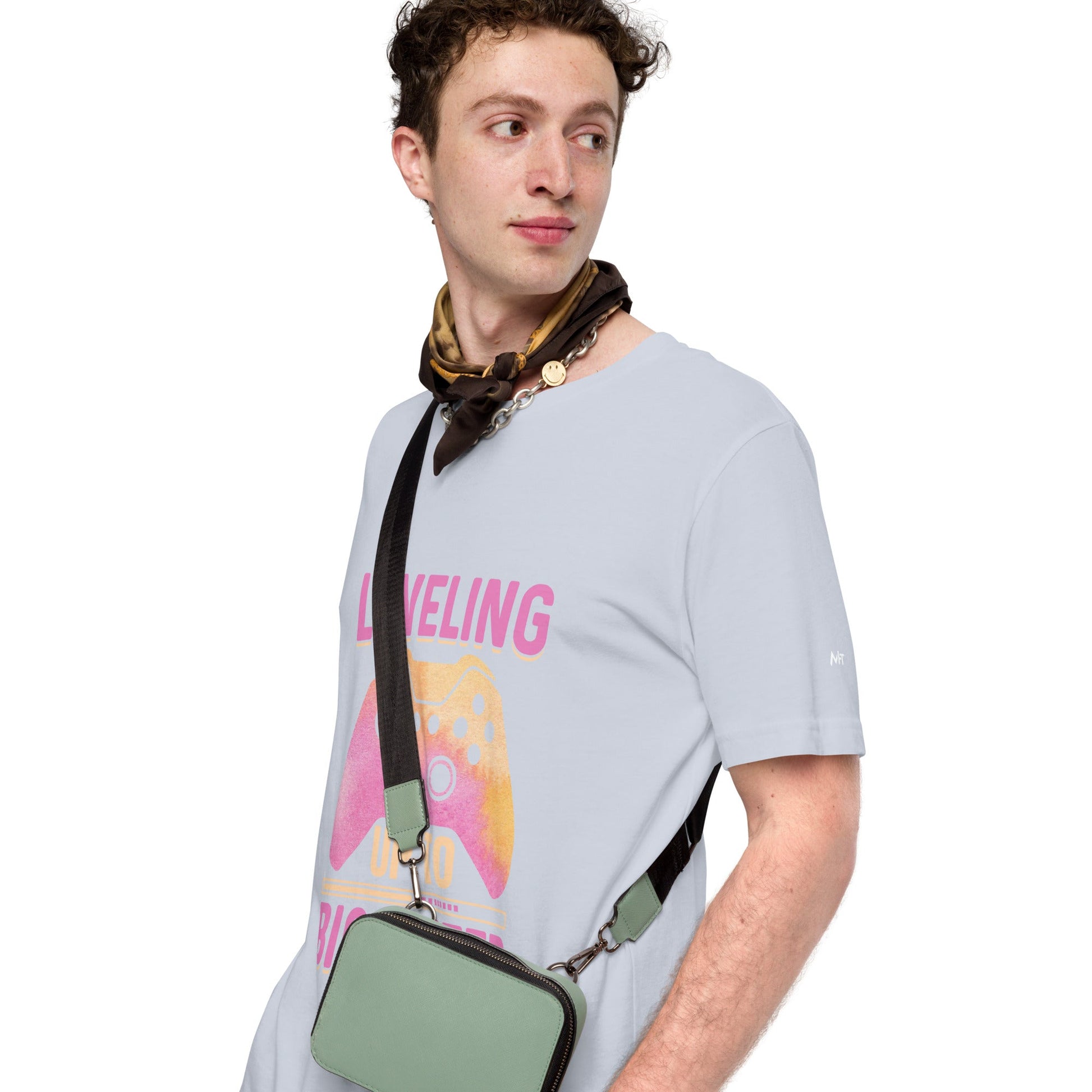 Levelling up to Big Sister for light color - Unisex t-shirt by DarkByteGear