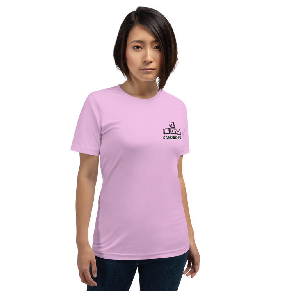 Hack this - Short-Sleeve Unisex T-Shirt (embroidery) by DarkByteGear