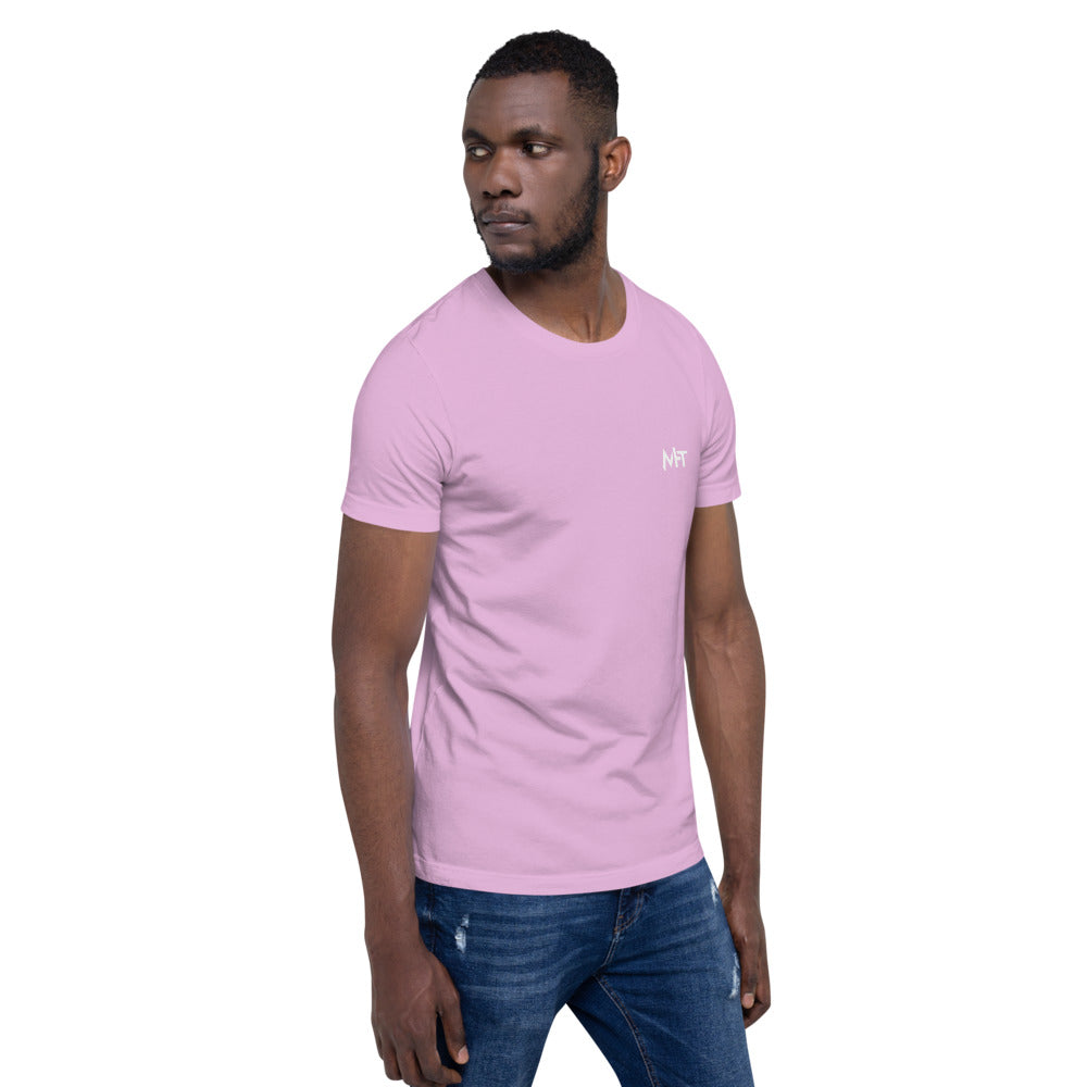 Hack this - Short-Sleeve Unisex T-Shirt (back print) by DarkByteGear