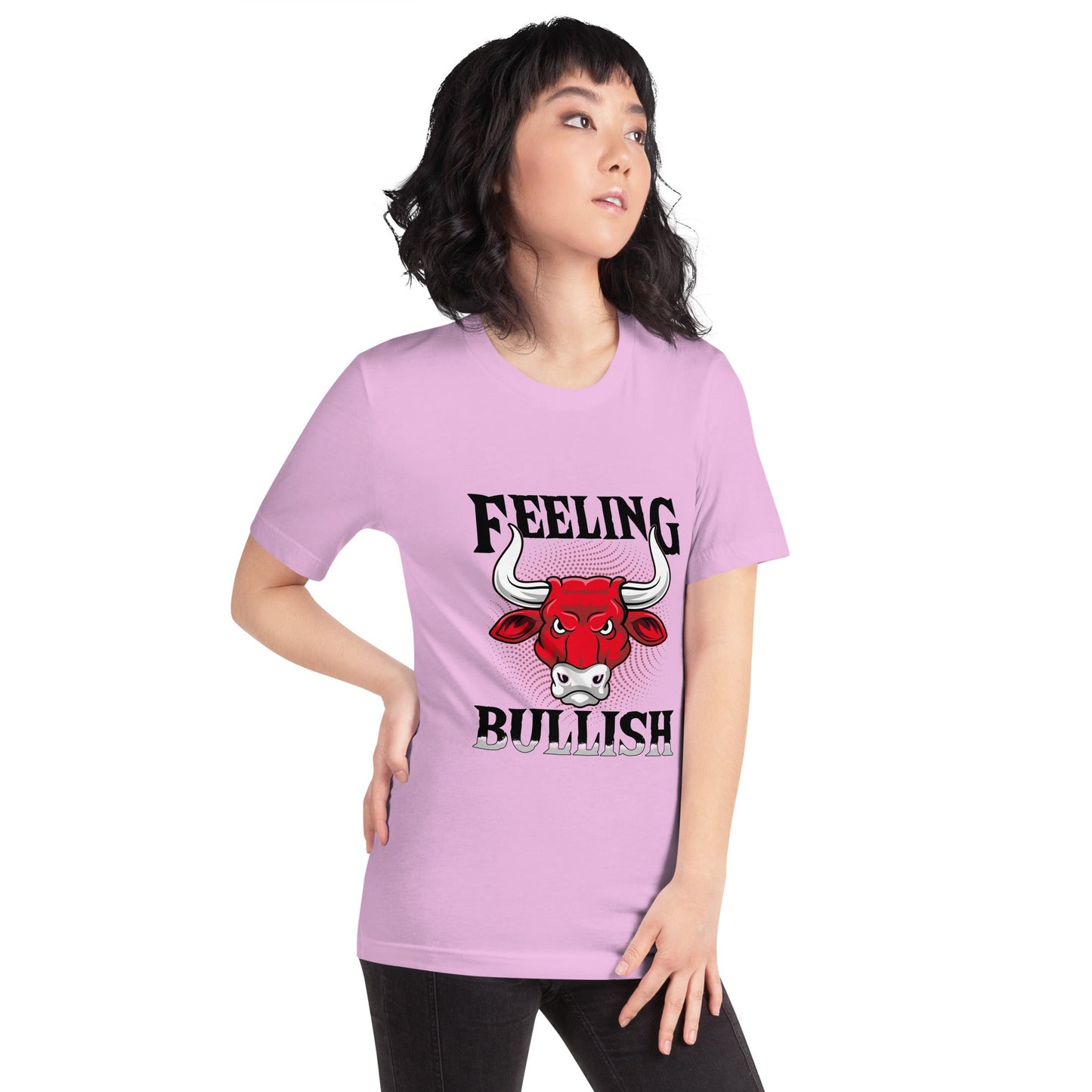 Feeling Bullish in Dark Text - Unisex t-shirt by DarkByteGear