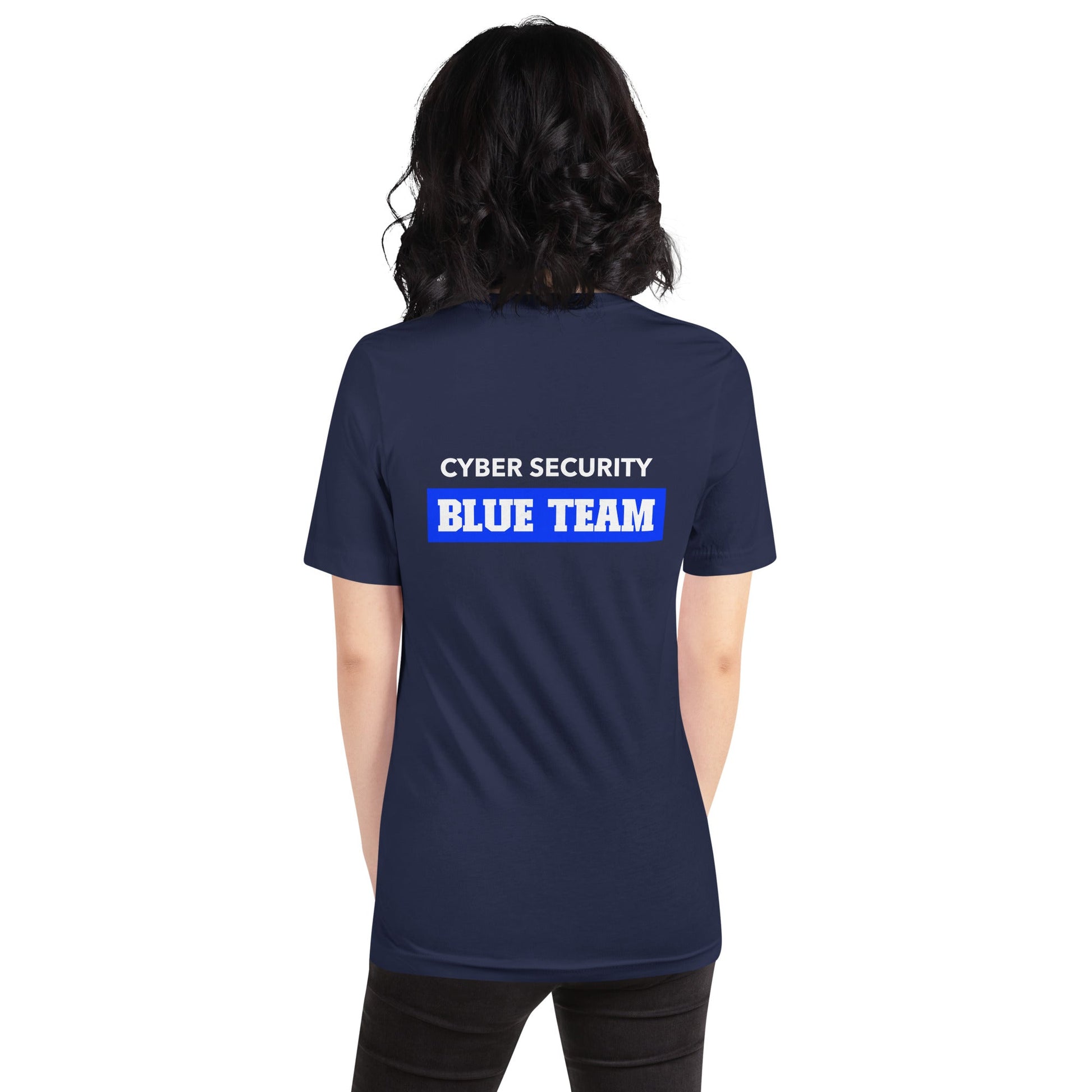 Cyber Security Blue Team V10 - Unisex t-shirt ( Back Print ) by DarkByteGear
