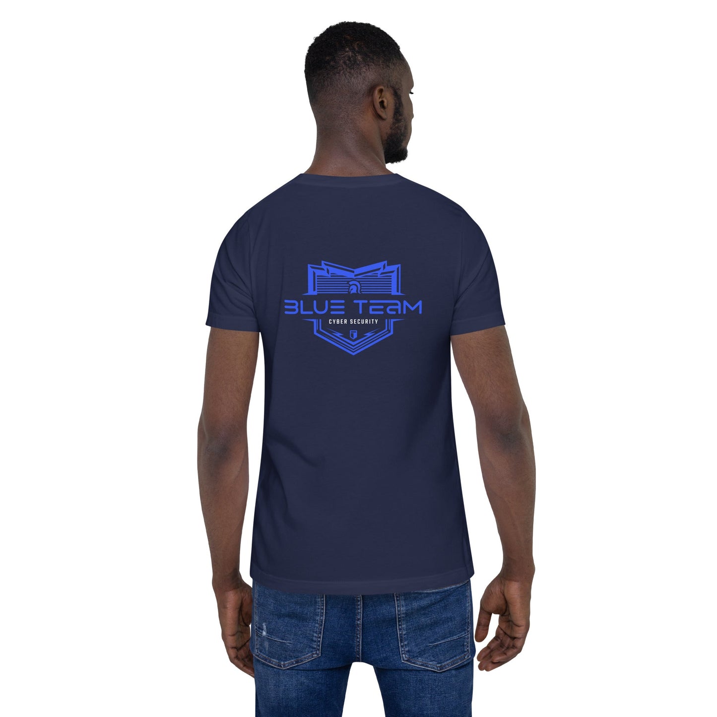 Cyber Security Blue Team V15 - Unisex t-shirt ( Back Print ) by DarkByteGear
