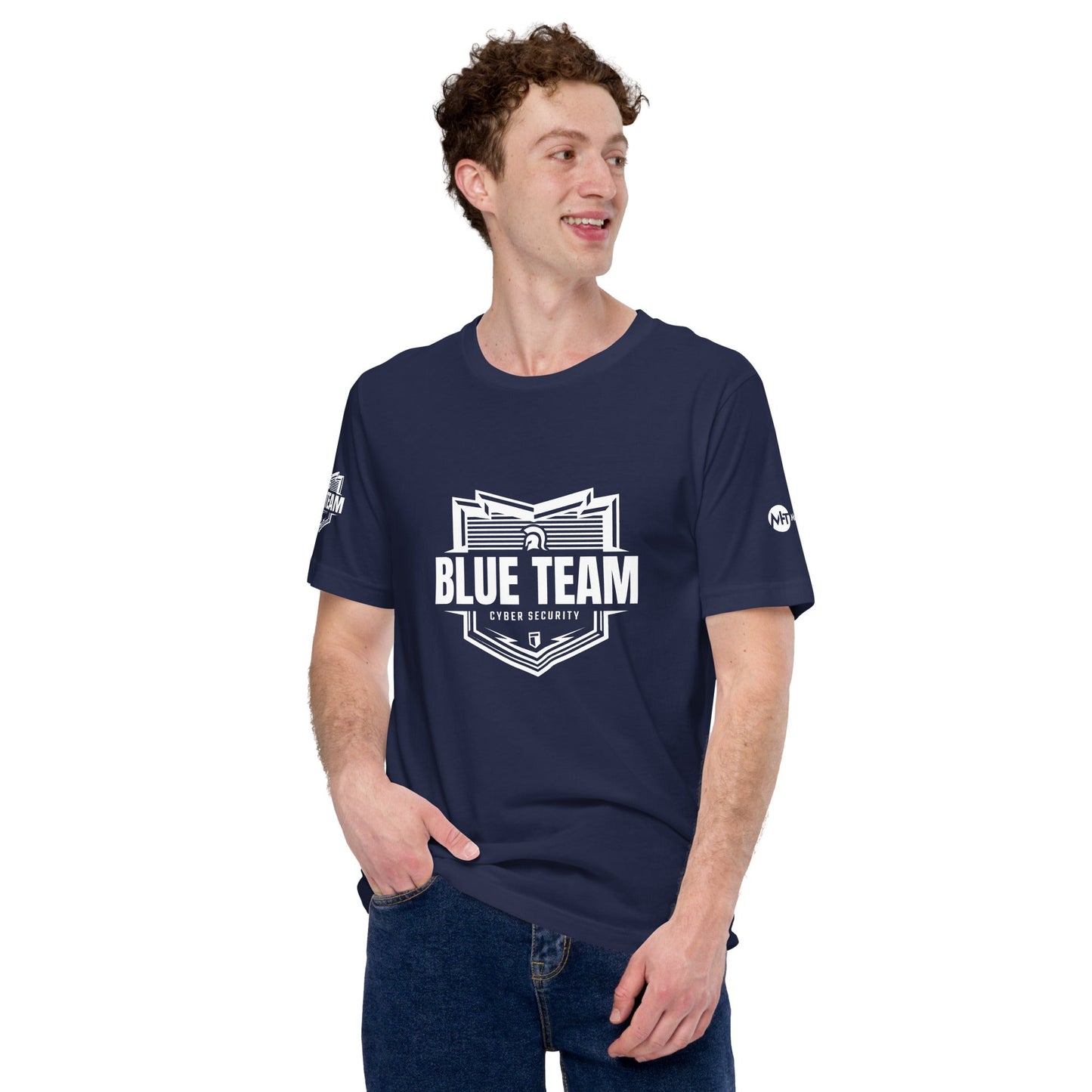 Cyber Security Blue Team v1 - Short-Sleeve Unisex T-Shirt by DarkByteGear