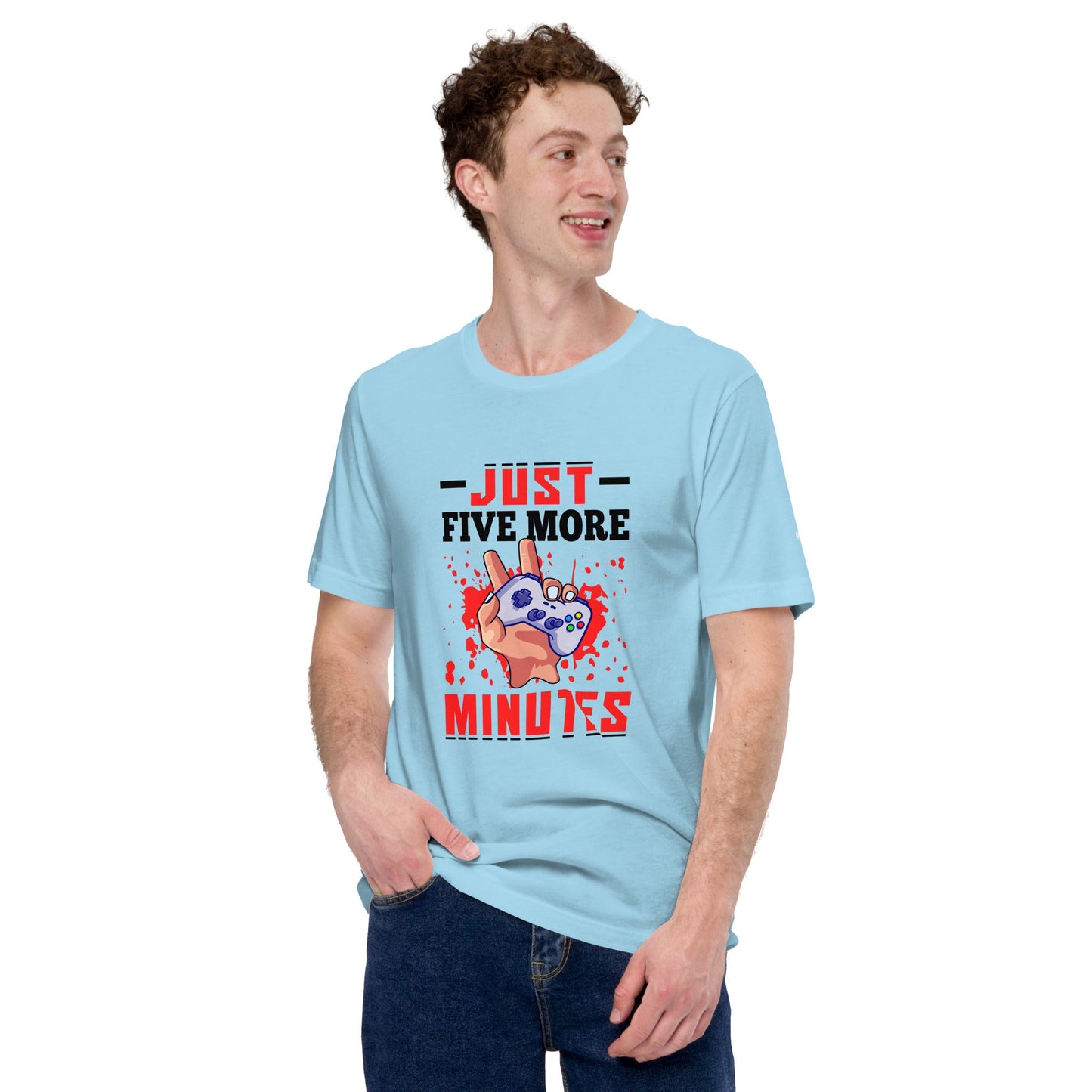 Just 5 more Minutes Rima in Dark Text - Unisex t-shirt by DarkByteGear
