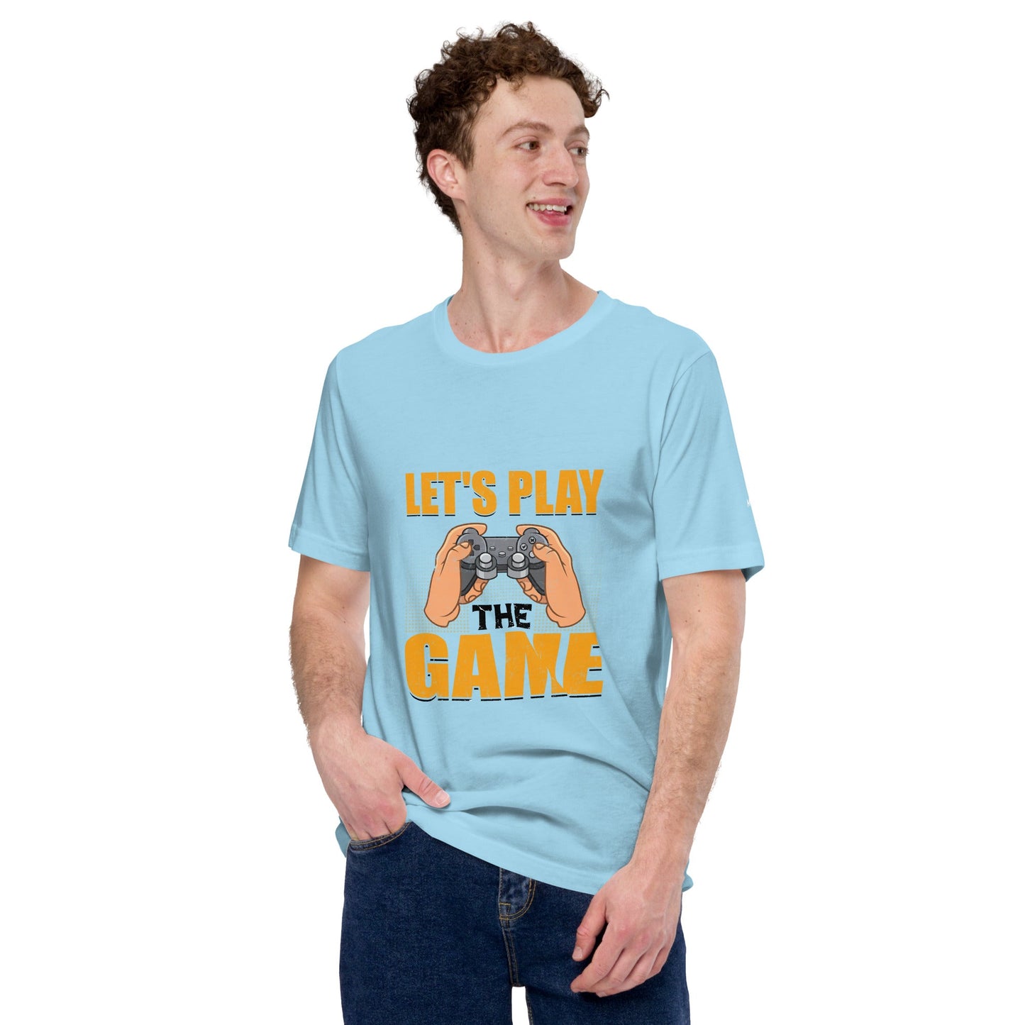 Let's Play the Game in Dark Text - Unisex t-shirt by DarkByteGear