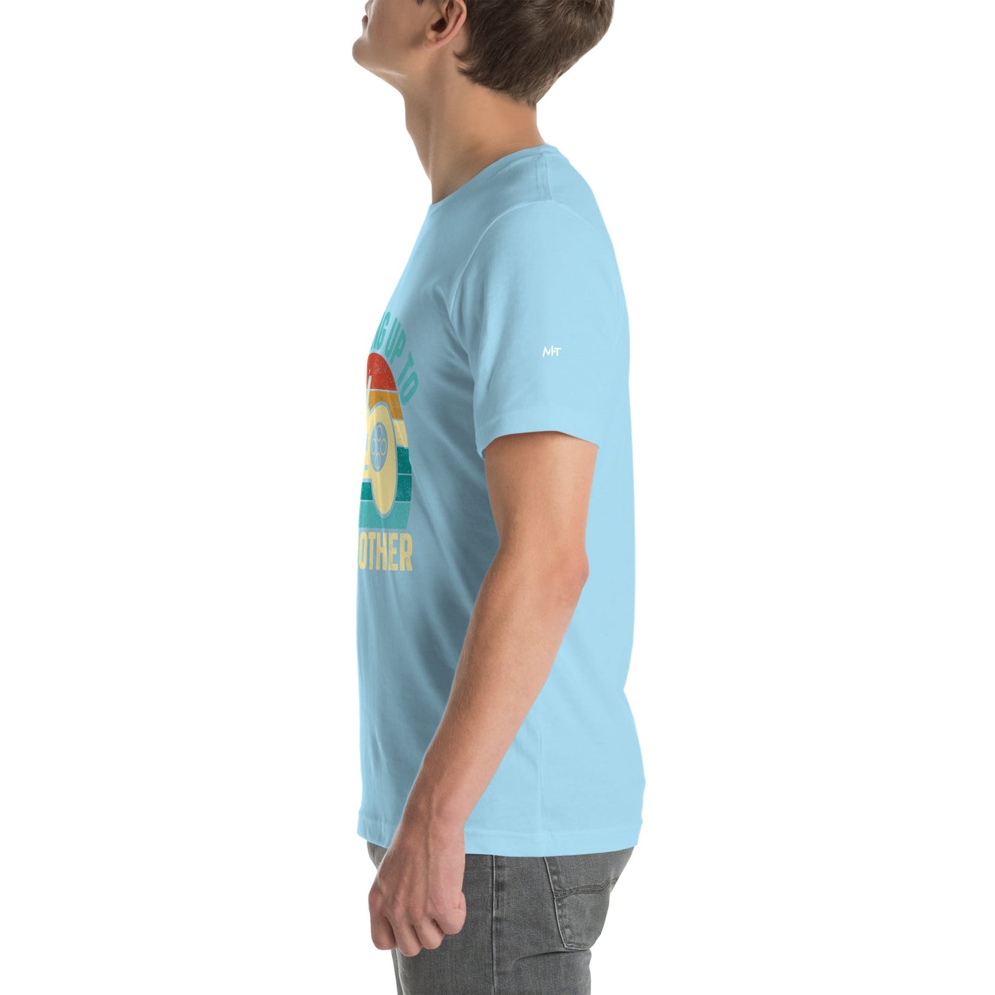 Levelling up to Big Brother V2 in Darker Shade - Unisex t-shirt by DarkByteGear