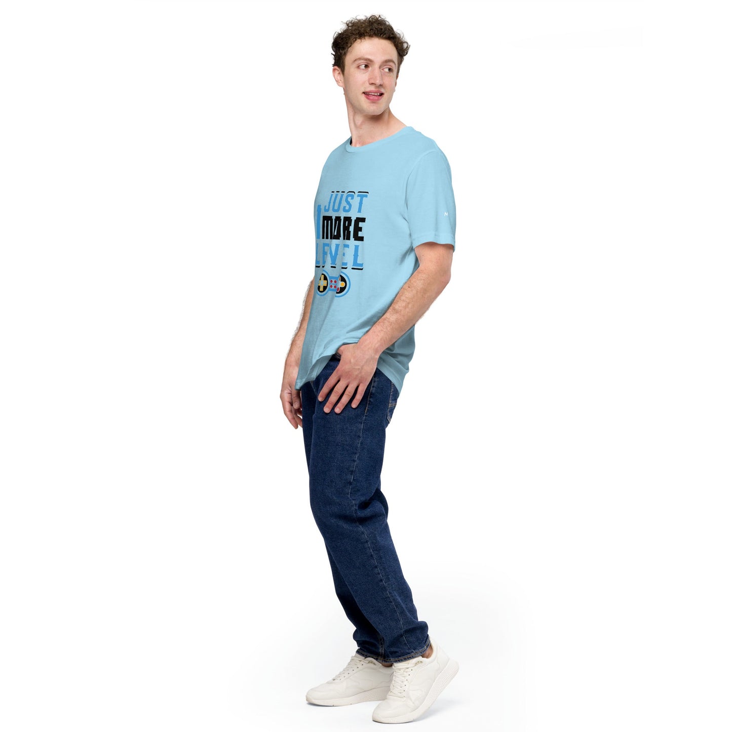 Just 1 More Level in Dark Text - Unisex t-shirt by DarkByteGear