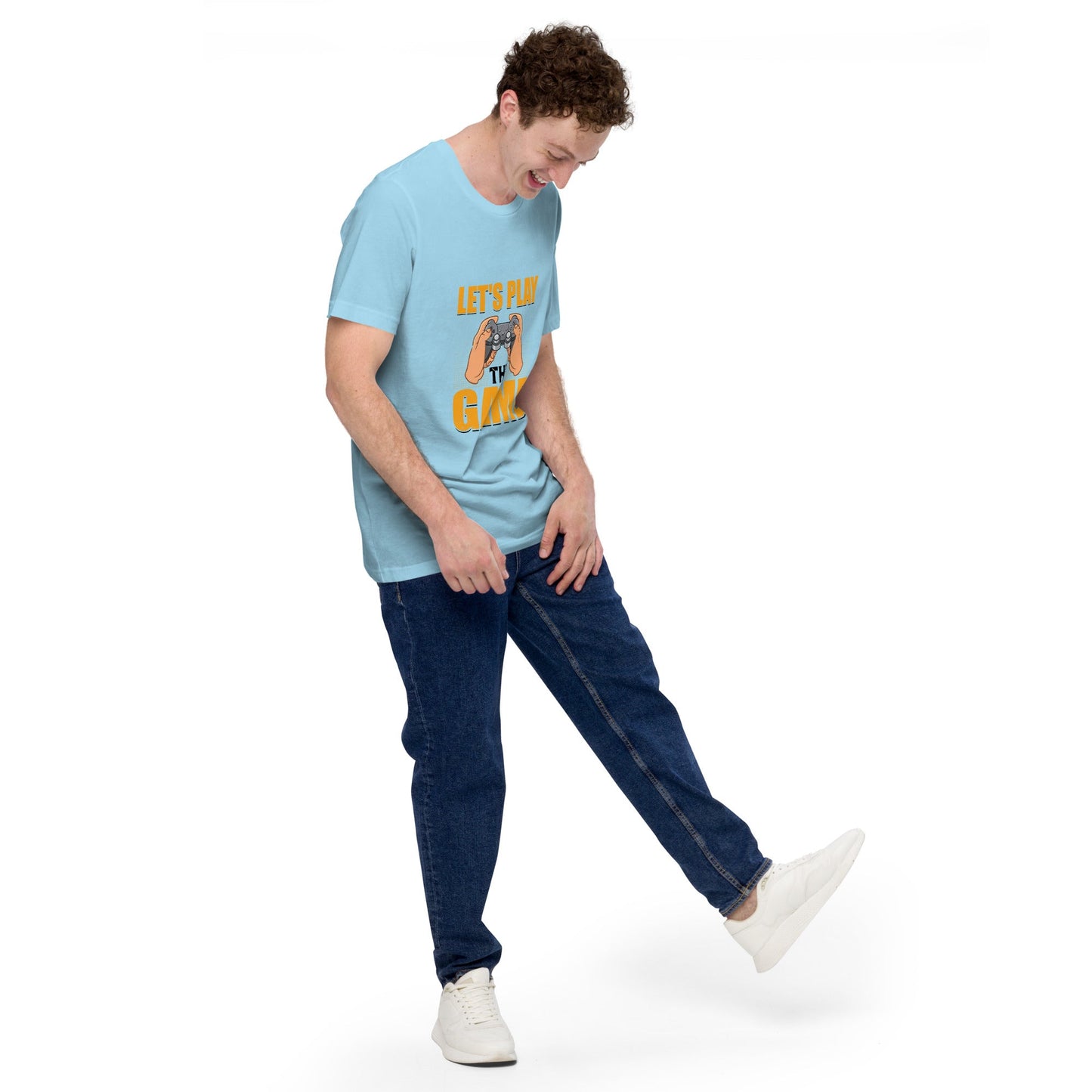 Let's Play the Game in Dark Text - Unisex t-shirt by DarkByteGear