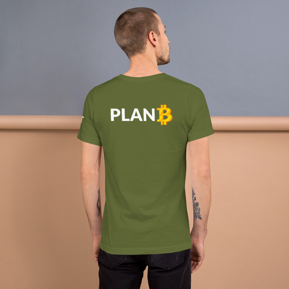 Plan B v1 - Unisex t-shirt (back print) by DarkByteGear