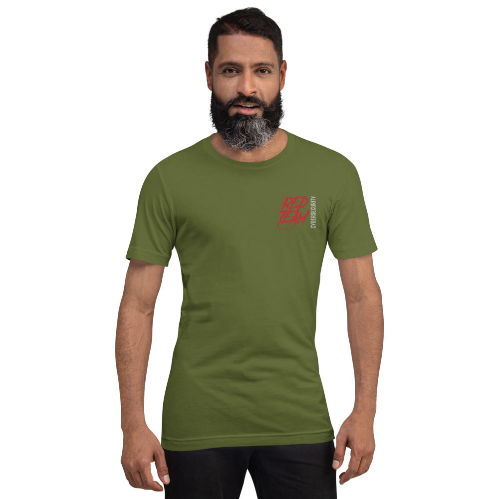 Cyber Security Red Team V10 - Short-sleeve unisex t-shirt ( embroidered ) by DarkByteGear