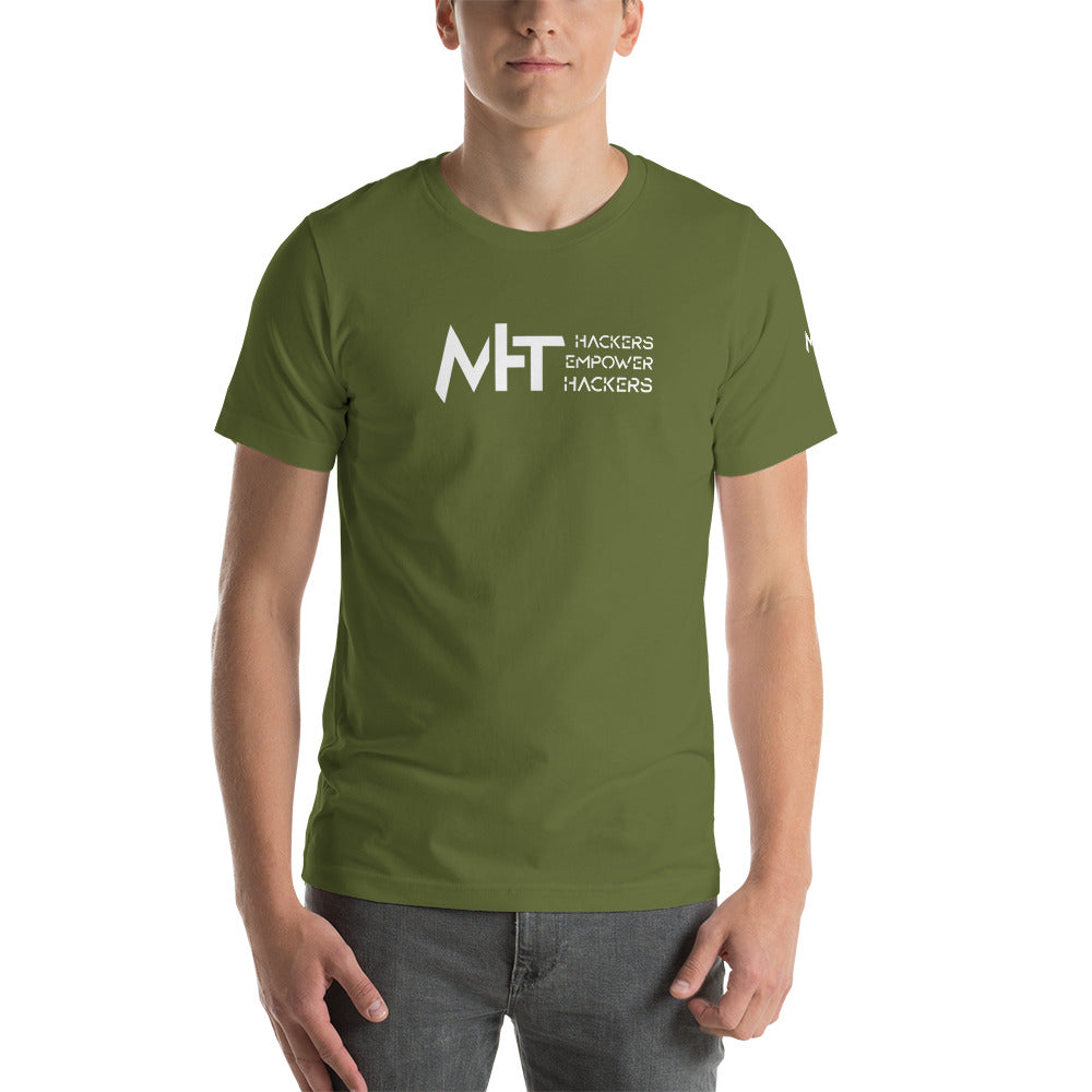 MHT - hackers empower hackers - Short-sleeve unisex t-shirt by DarkByteGear