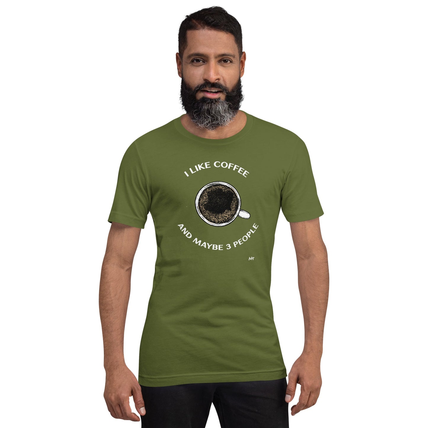 I like Coffee and maybe 3 people - Unisex t-shirt by DarkByteGear