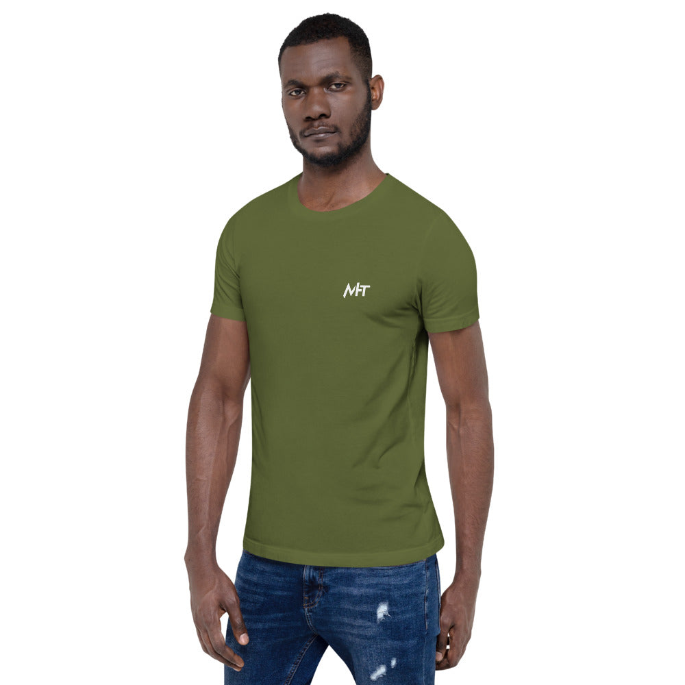 Before you bother me - Short-Sleeve Unisex T-Shirt (back print) by DarkByteGear