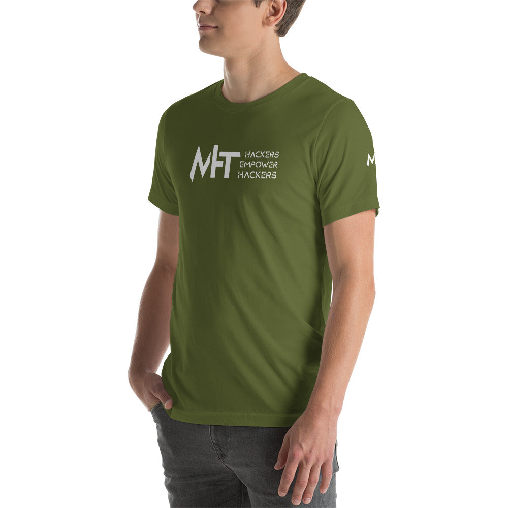 MHT - hackers empower hackers - Short-sleeve unisex t-shirt by DarkByteGear