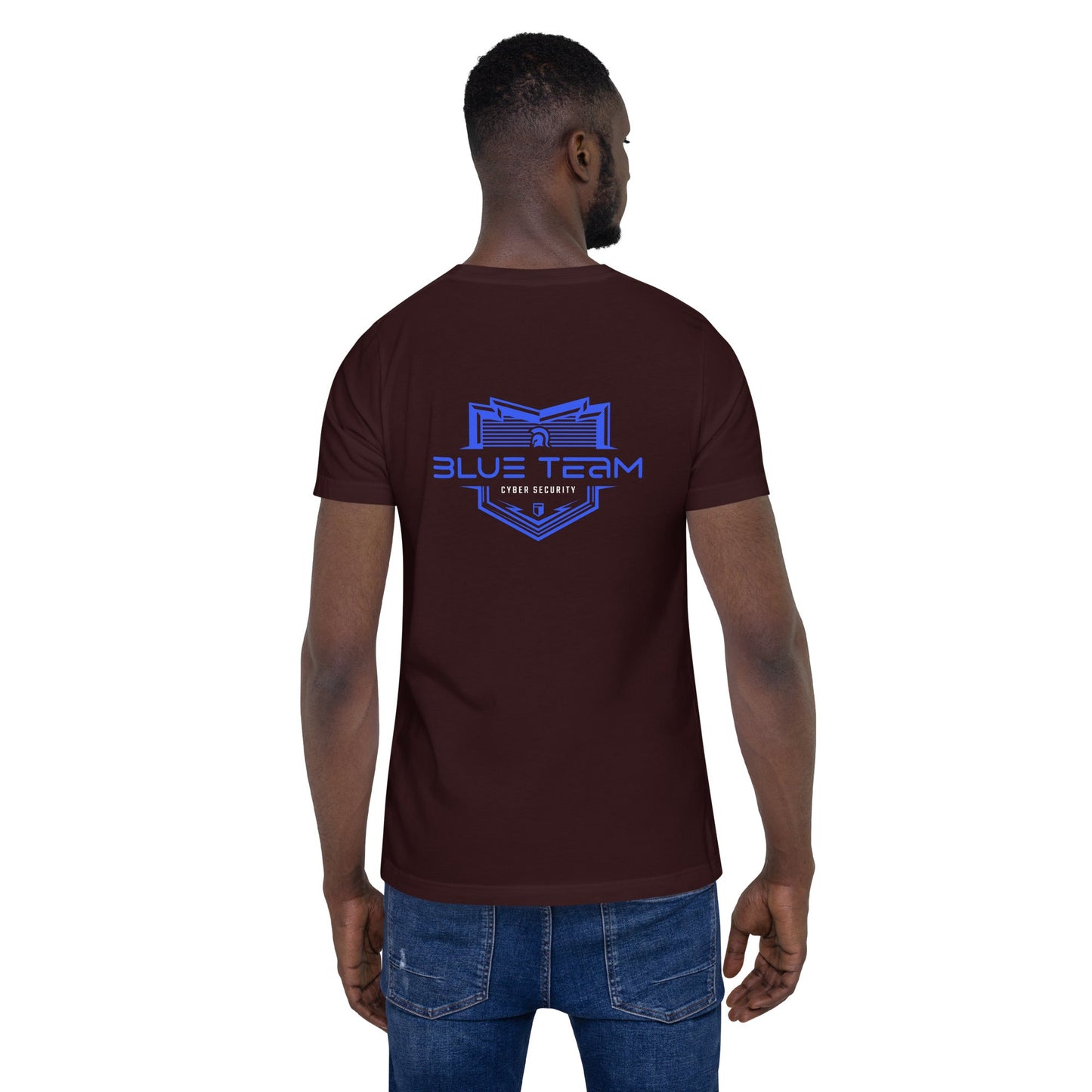 Cyber Security Blue Team V15 - Unisex t-shirt ( Back Print ) by DarkByteGear