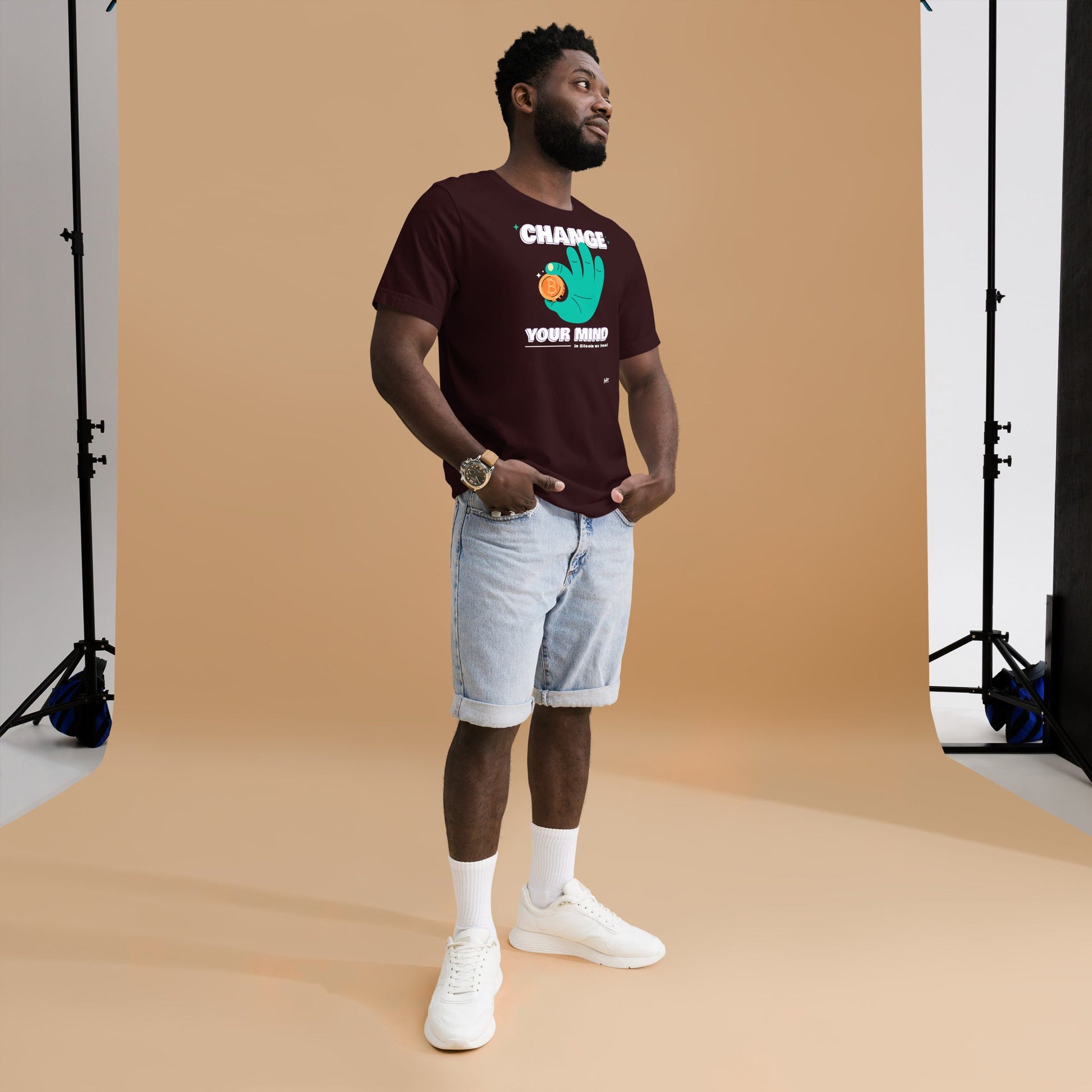 Change your mind in Bitcoin we Trust - Unisex t-shirt by DarkByteGear