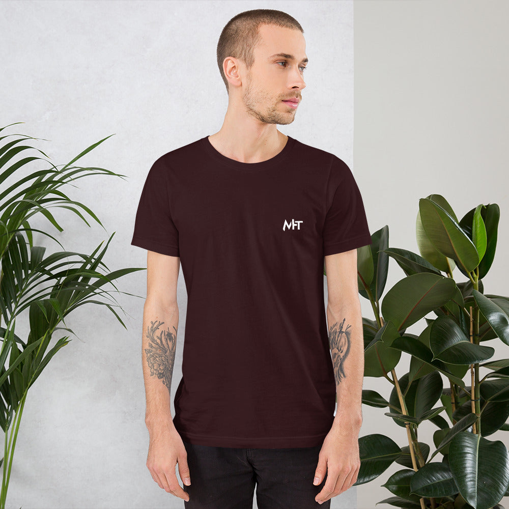 Hello world - Unisex t-shirt (back print) by DarkByteGear