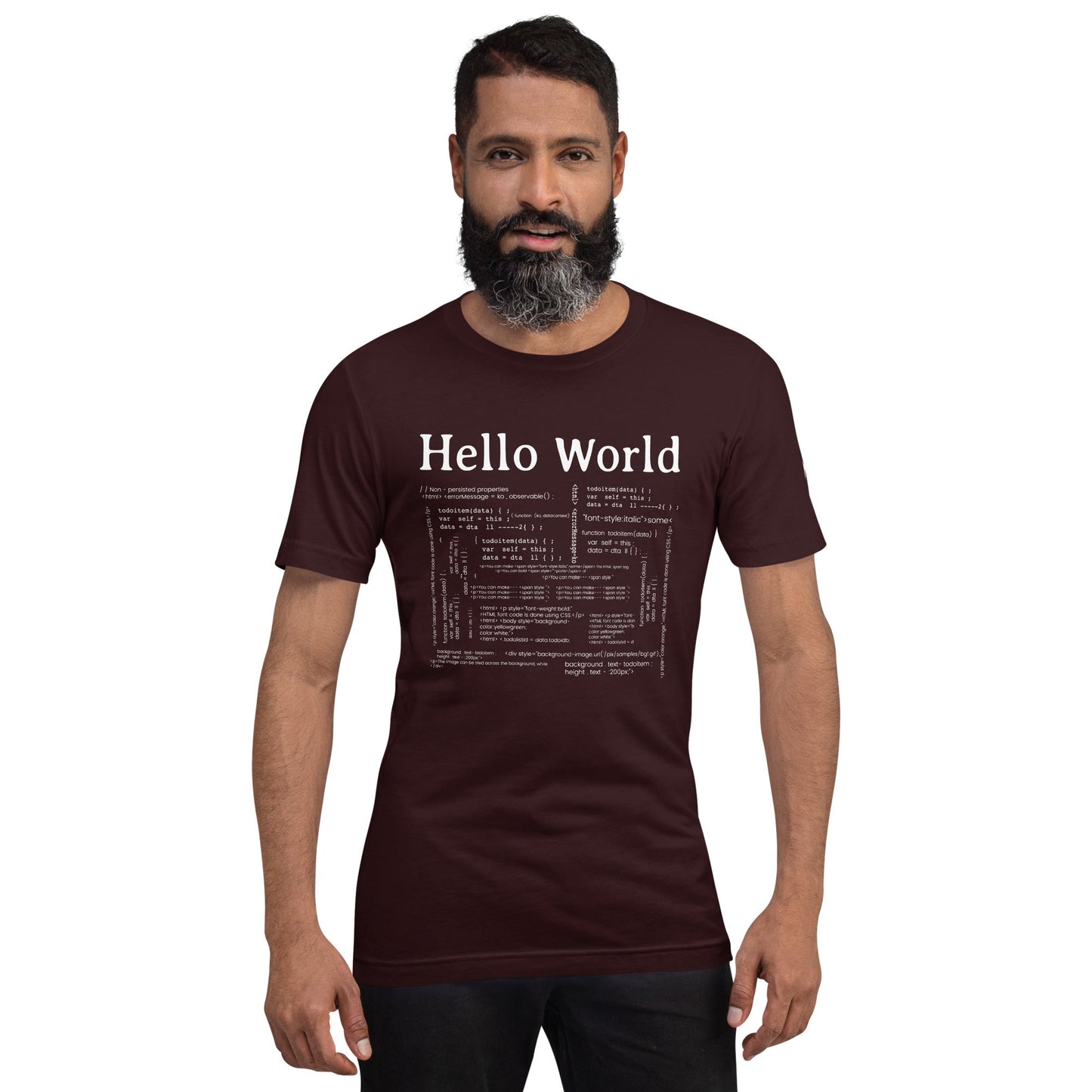 Hello world - Unisex t-shirt by DarkByteGear