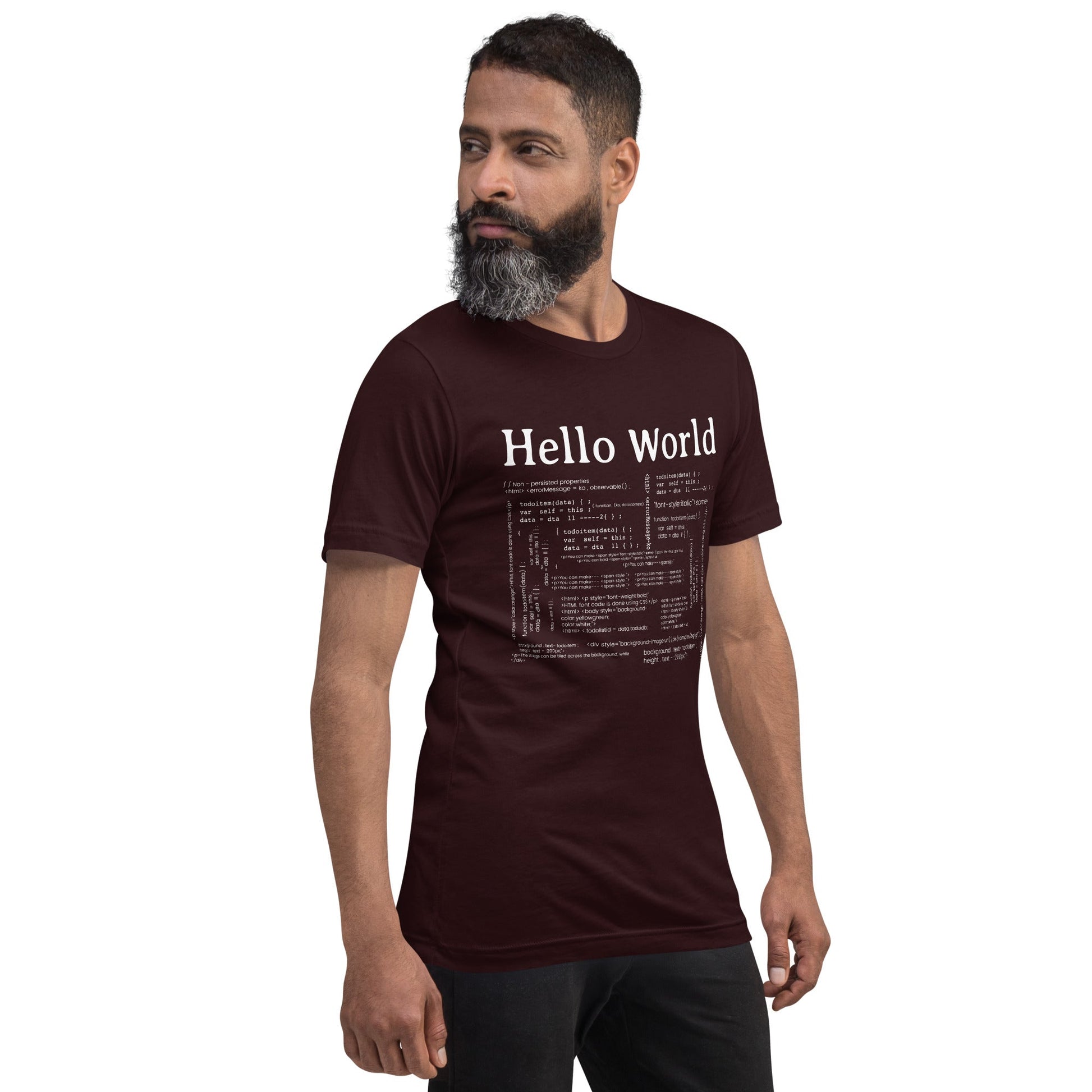 Hello world - Unisex t-shirt by DarkByteGear