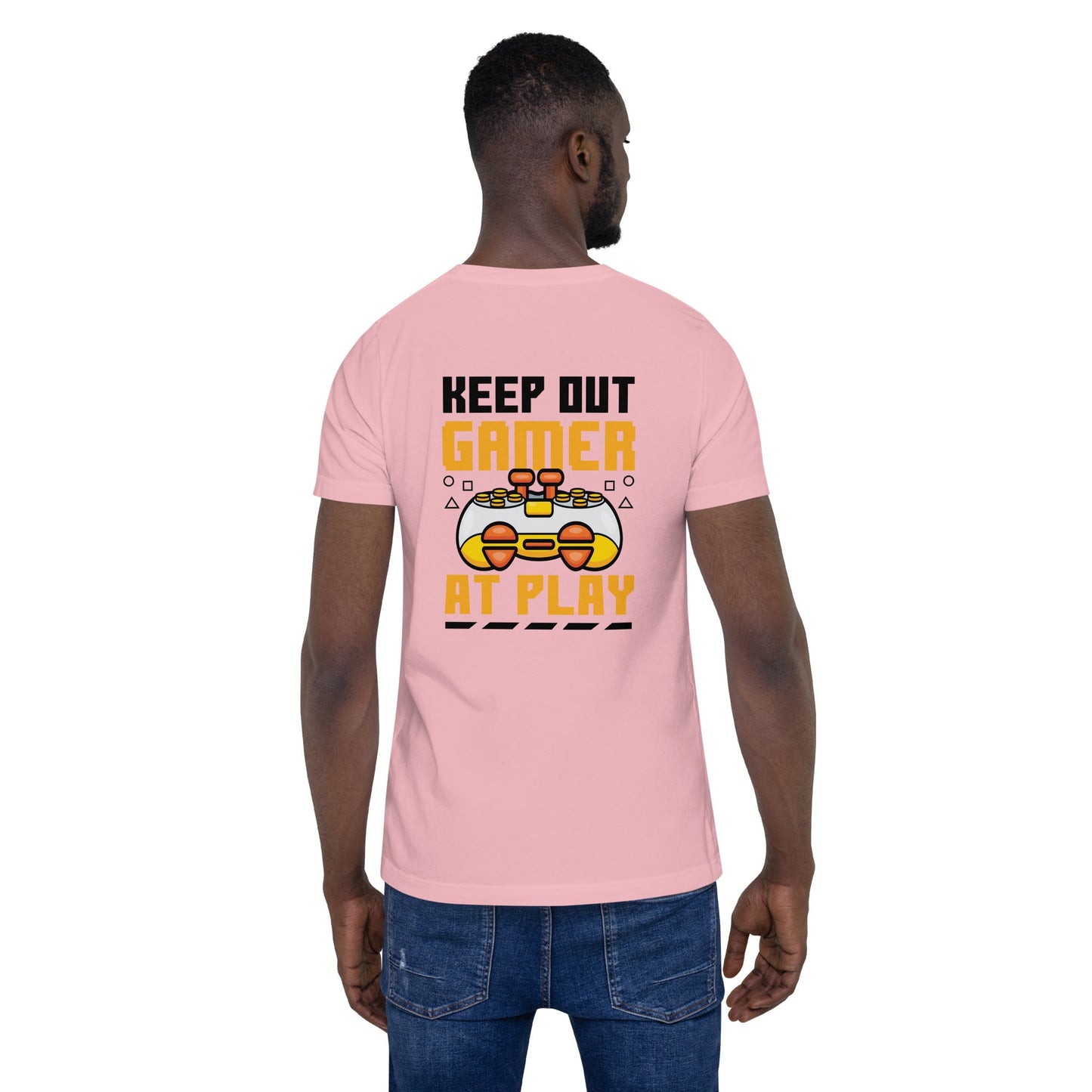 Keep Out Gamer At Play Rima 7 in Dark Text - Unisex t-shirt by DarkByteGear