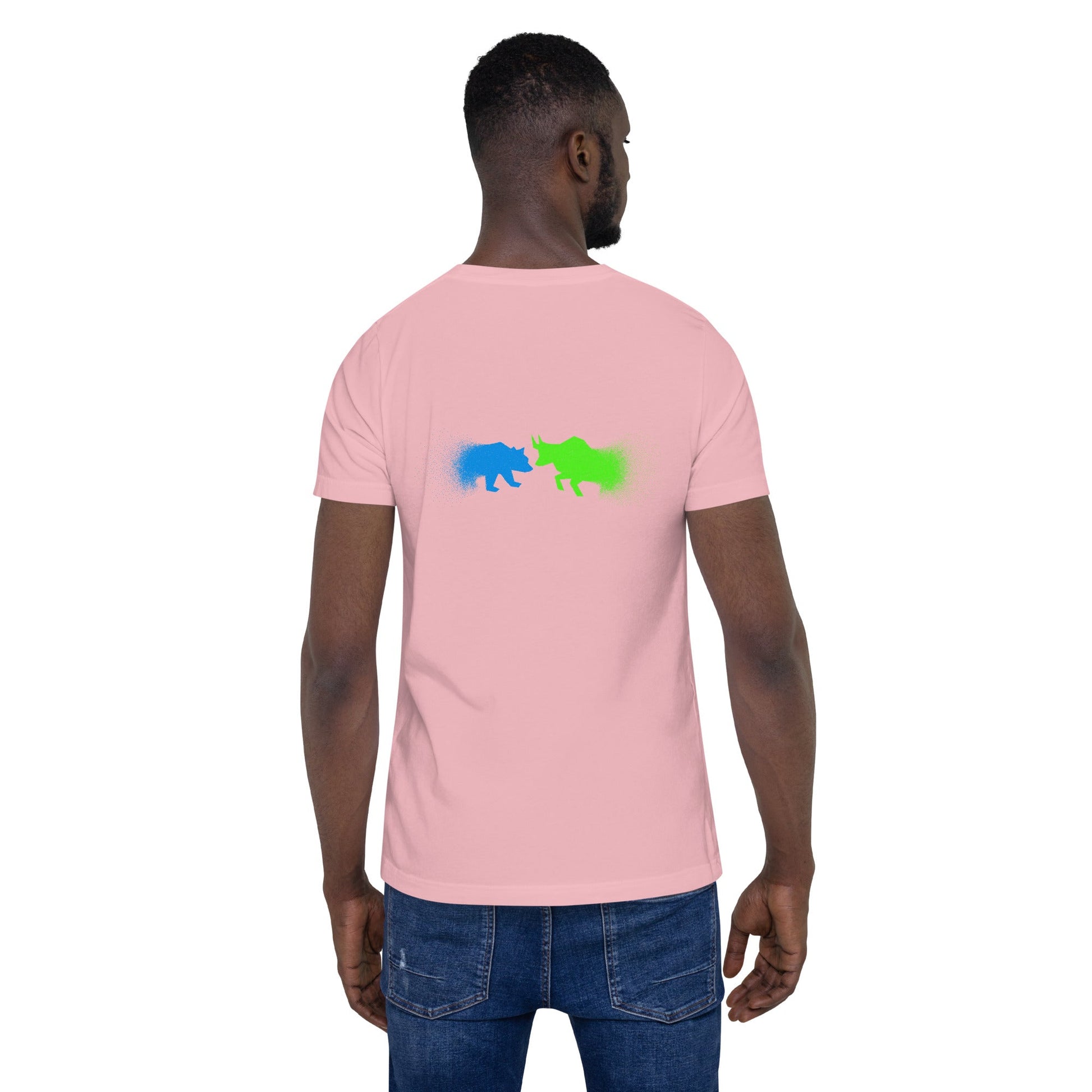 Bearish And Bullish (DB) in Light color - Unisex t-shirt ( Back Print ) by DarkByteGear
