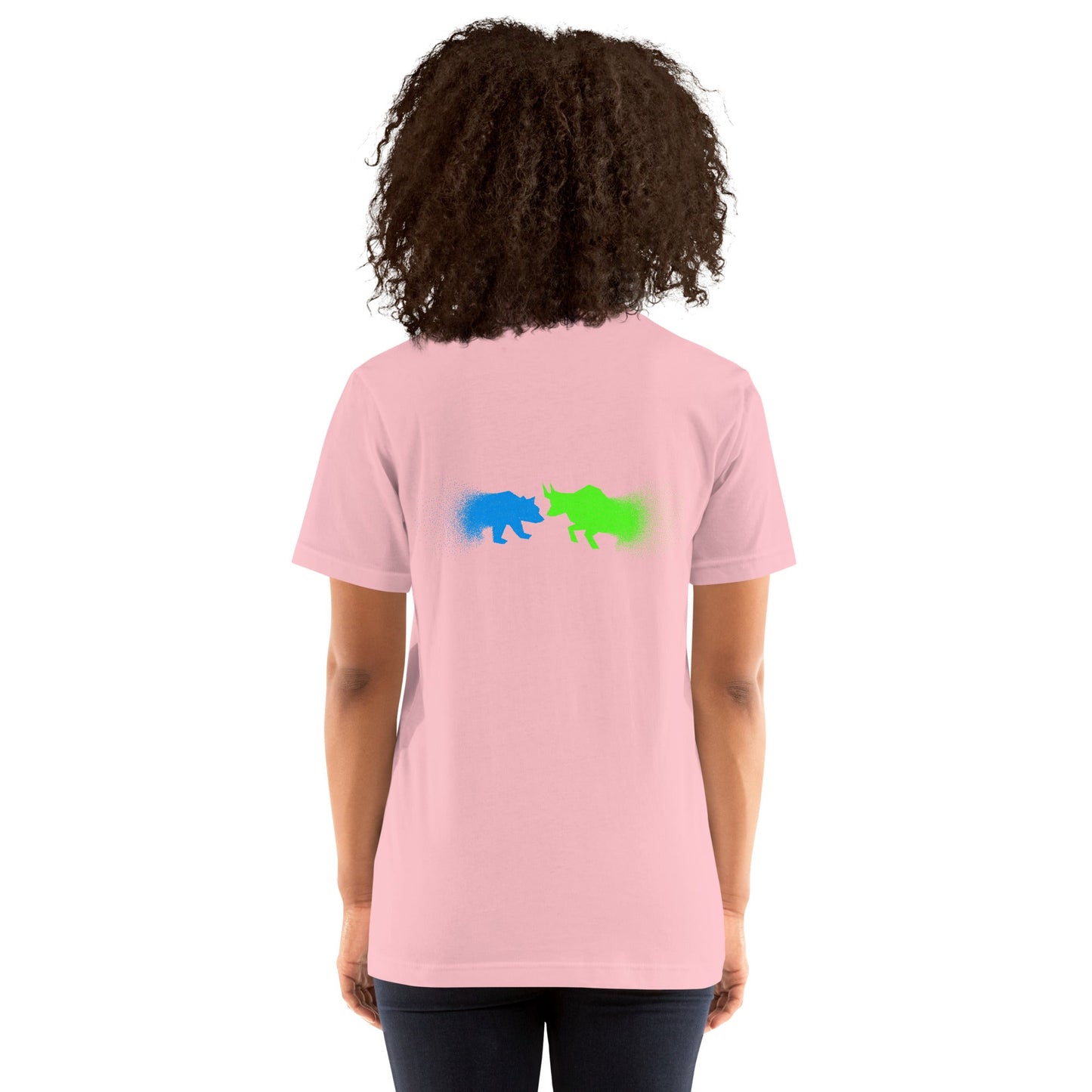 Bearish And Bullish (DB) in Light color - Unisex t-shirt ( Back Print ) by DarkByteGear