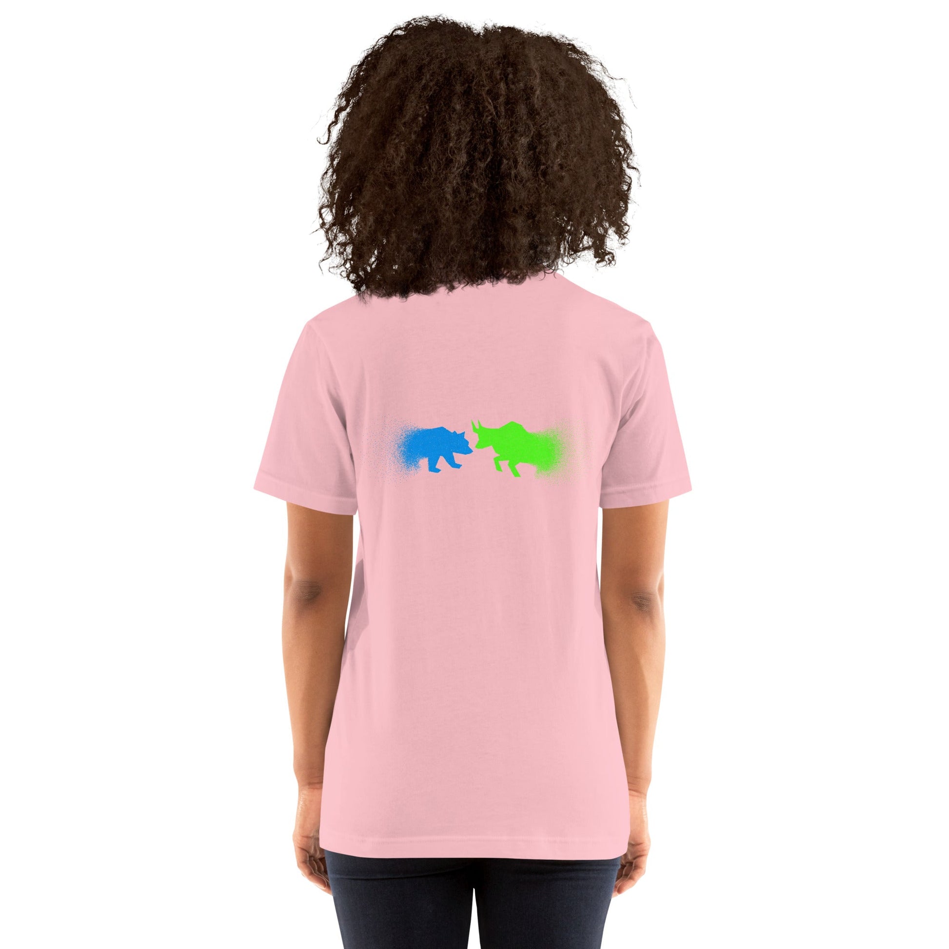 Bearish And Bullish (DB) in Light color - Unisex t-shirt ( Back Print ) by DarkByteGear