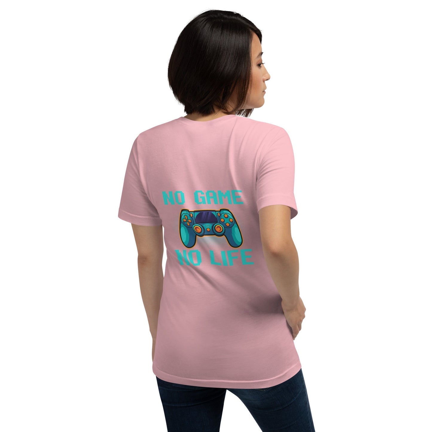 No Game; No Life - Unisex t-shirt ( Back Print ) by DarkByteGear