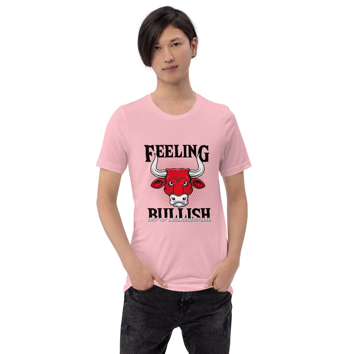 Feeling Bullish in Dark Text - Unisex t-shirt by DarkByteGear