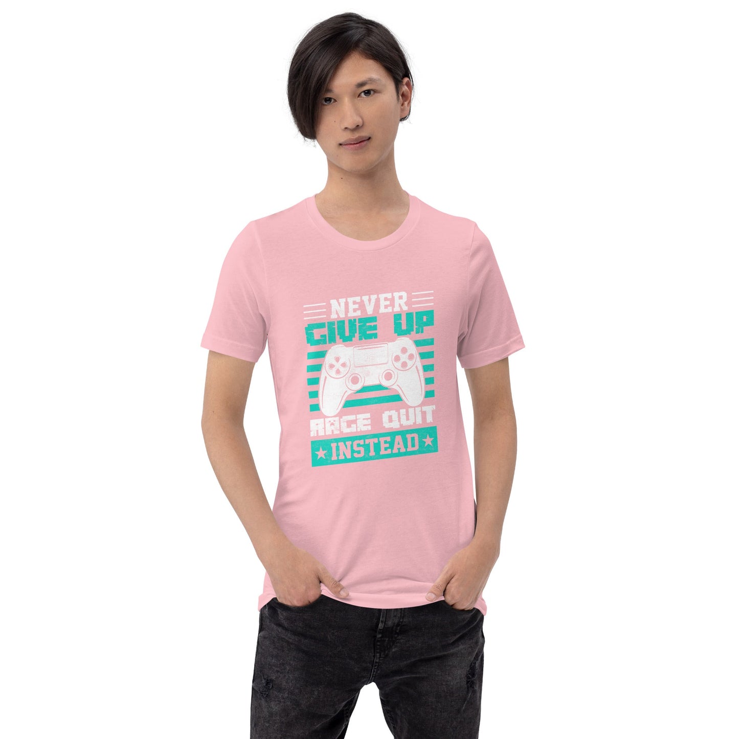 Never Give Up! Arge Quit - Unisex t-shirt by DarkByteGear