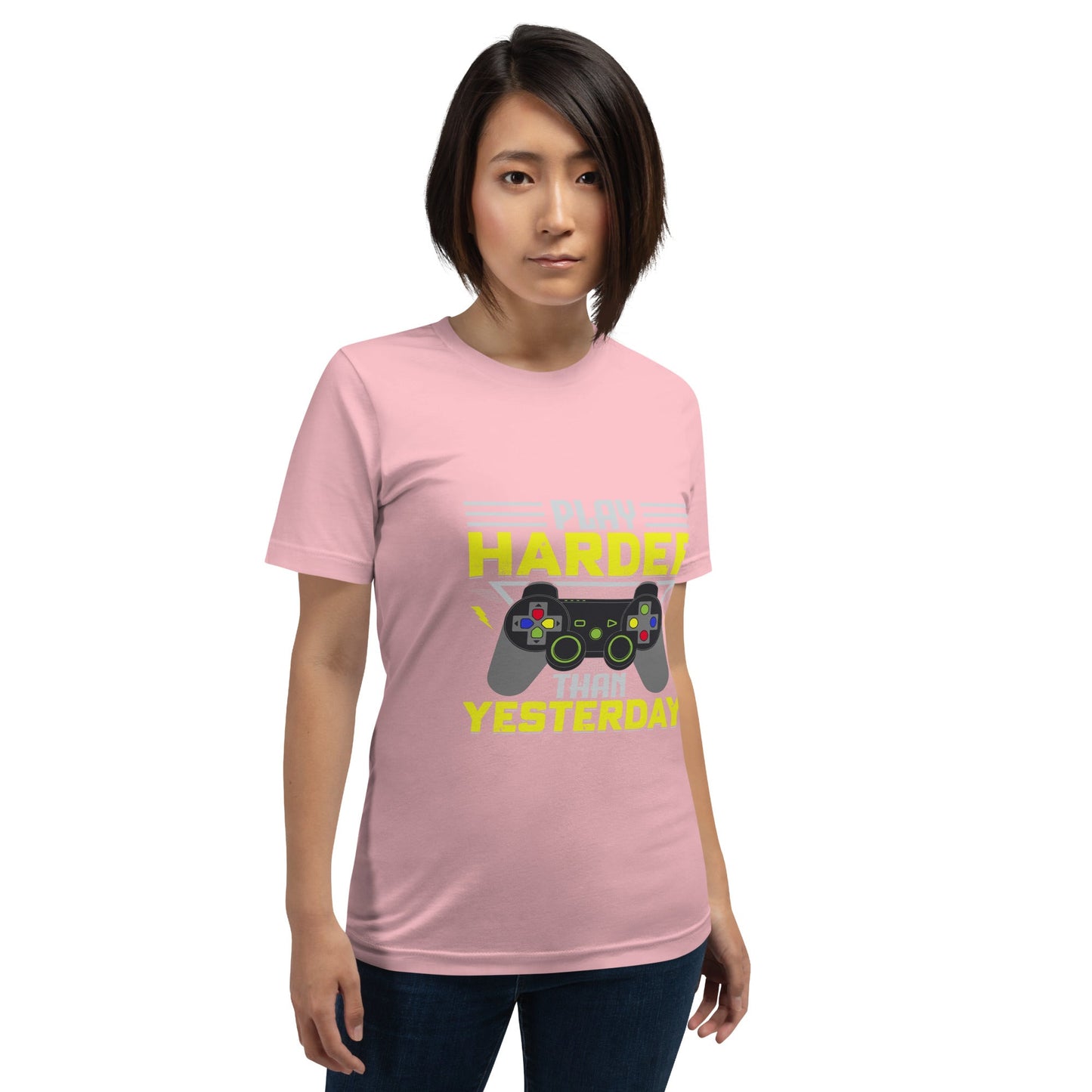 Play harder than Yesterday - Unisex t-shirt by DarkByteGear