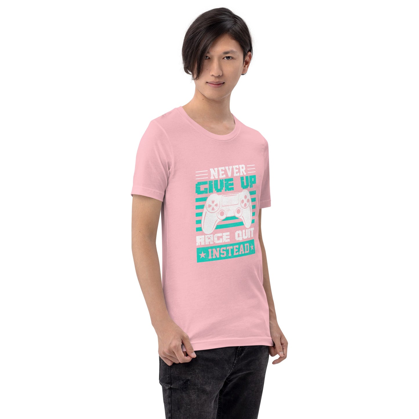 Never Give Up! Arge Quit - Unisex t-shirt by DarkByteGear