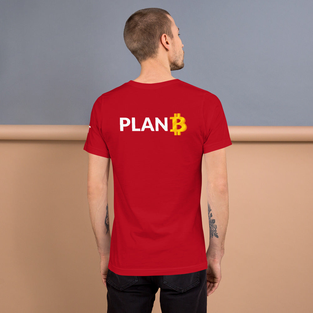 Plan B v1 - Unisex t-shirt (back print) by DarkByteGear