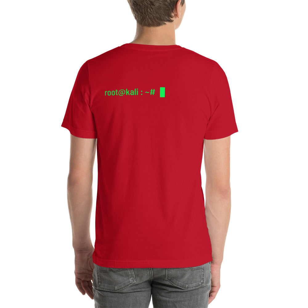 Root at kali - Unisex t-shirt (back print) by DarkByteGear
