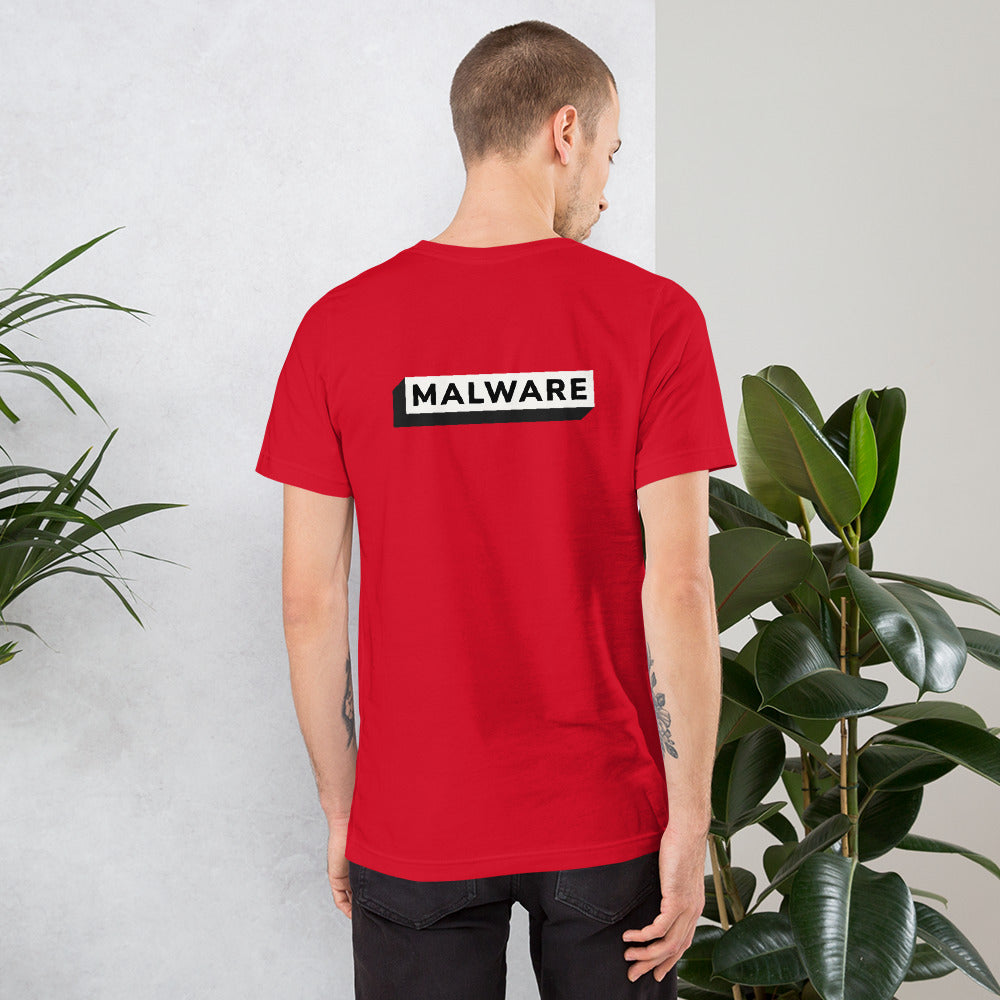Malware - Unisex t-shirt (back print) by DarkByteGear