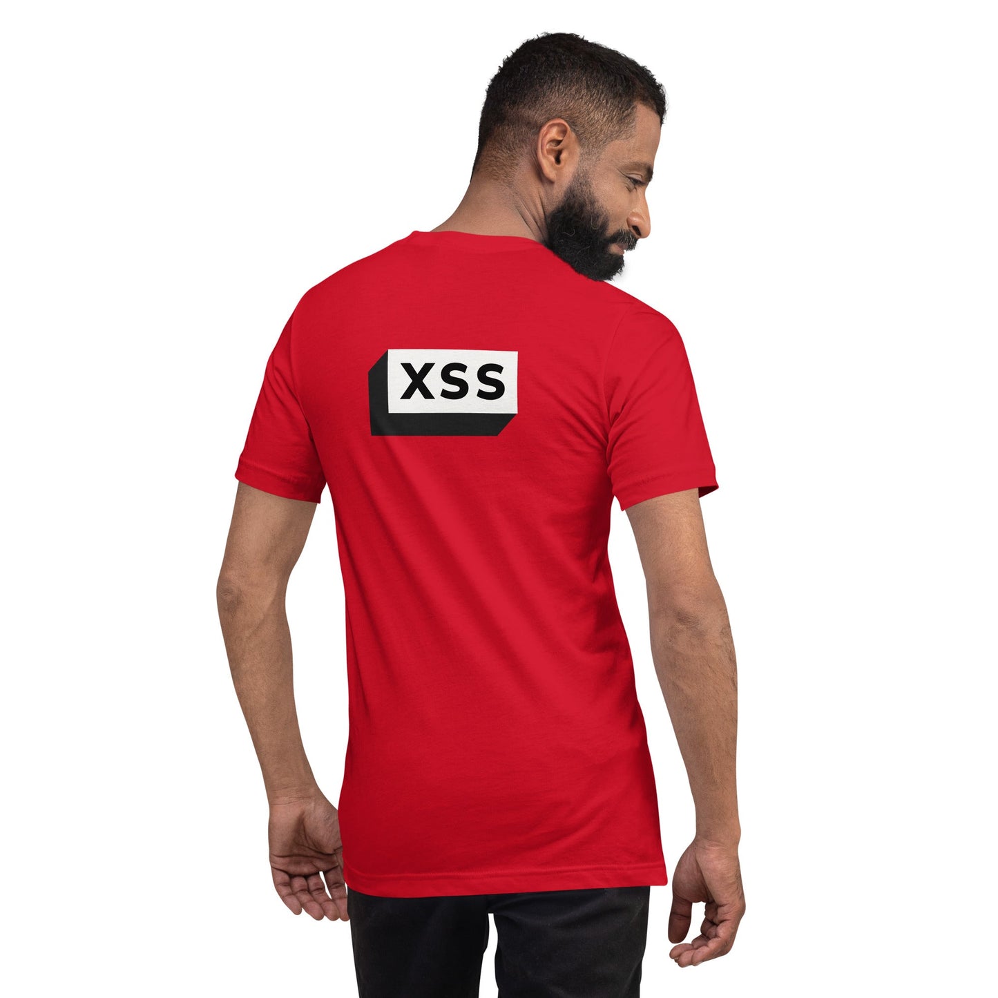 XSS- Unisex t-shirt (back print) by DarkByteGear