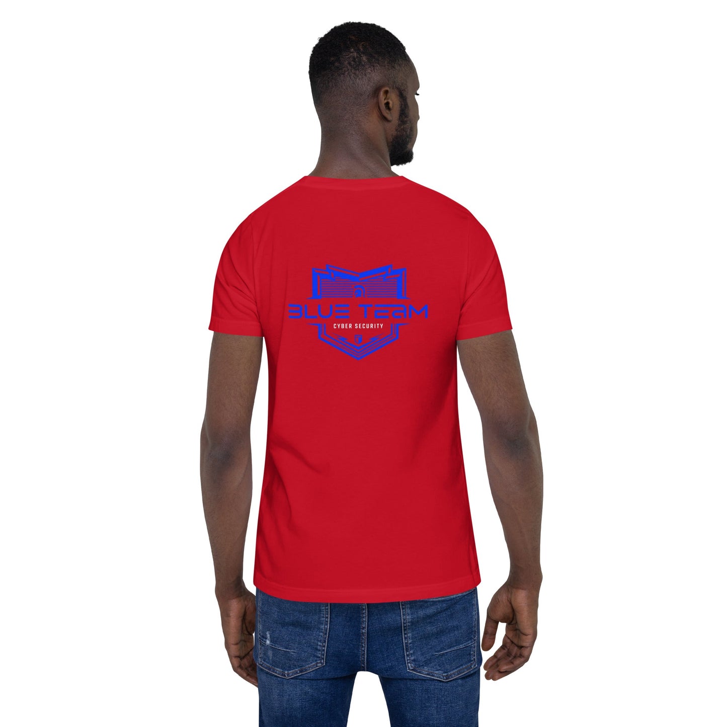 Cyber Security Blue Team V15 - Unisex t-shirt ( Back Print ) by DarkByteGear