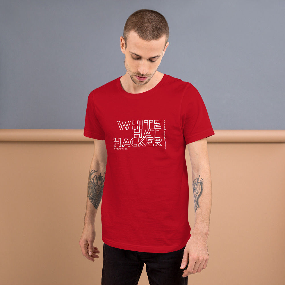 White Hat Hacker - Short-Sleeve Unisex T-Shirt by DarkByteGear