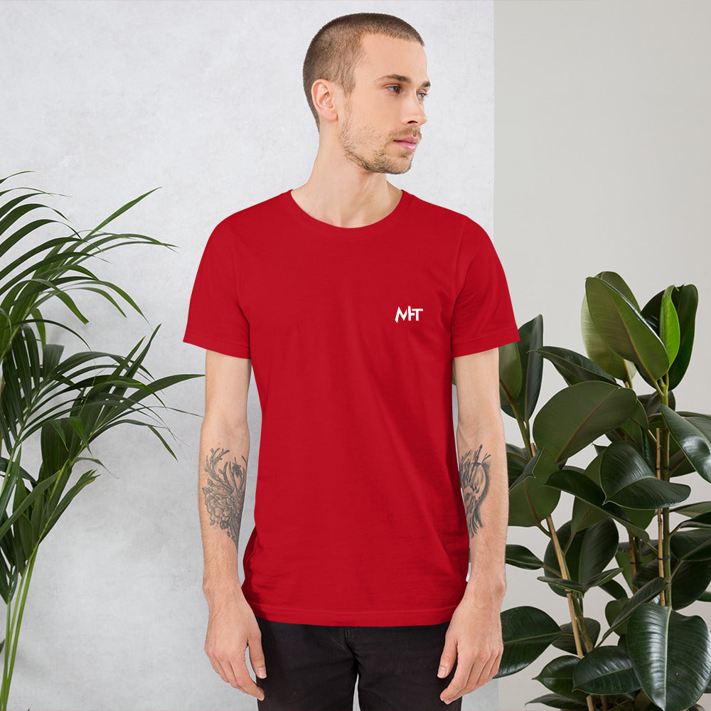 Hello world - Unisex t-shirt (back print) by DarkByteGear