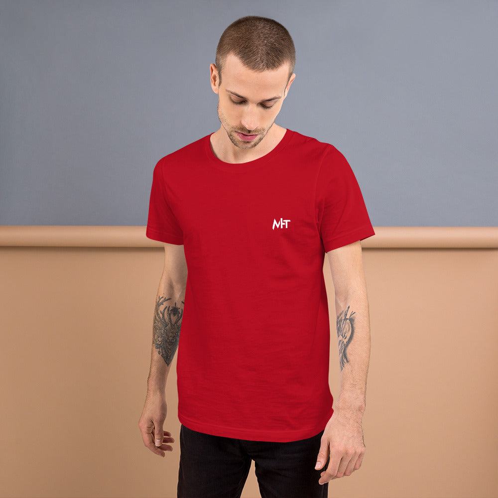 6 Stages of Debugging - Unisex t-shirt (back print) by DarkByteGear