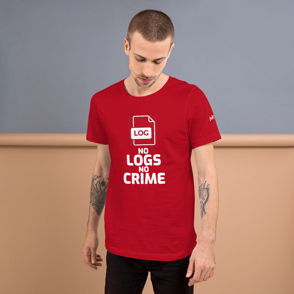 No logs no crime -Unisex t-shirt by DarkByteGear