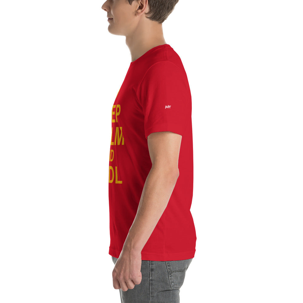 Keep Calm and HODL Unisex t-shirt by DarkByteGear